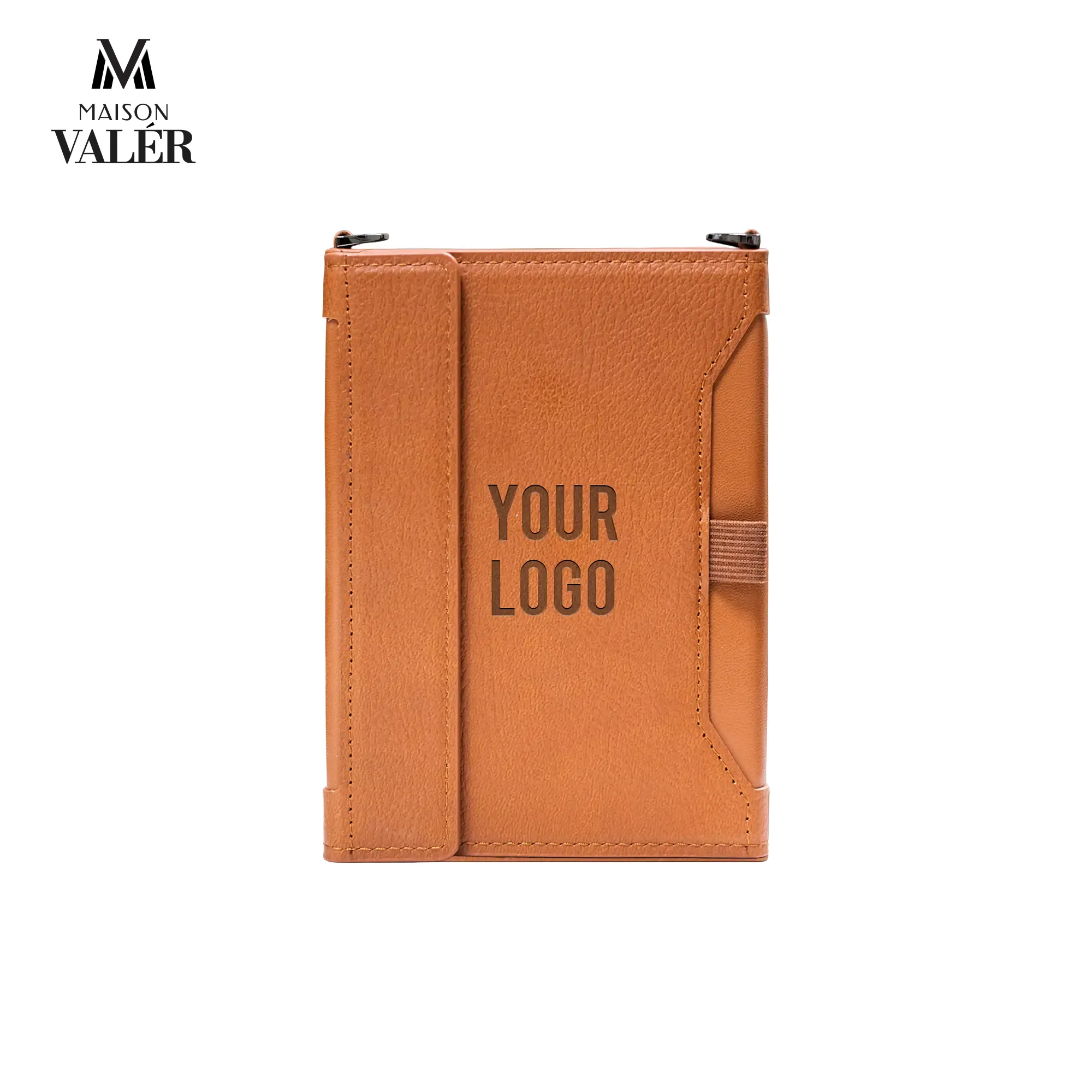 The Explorer premium leather travel wallet passport holder custom logo corporate gift UAE
