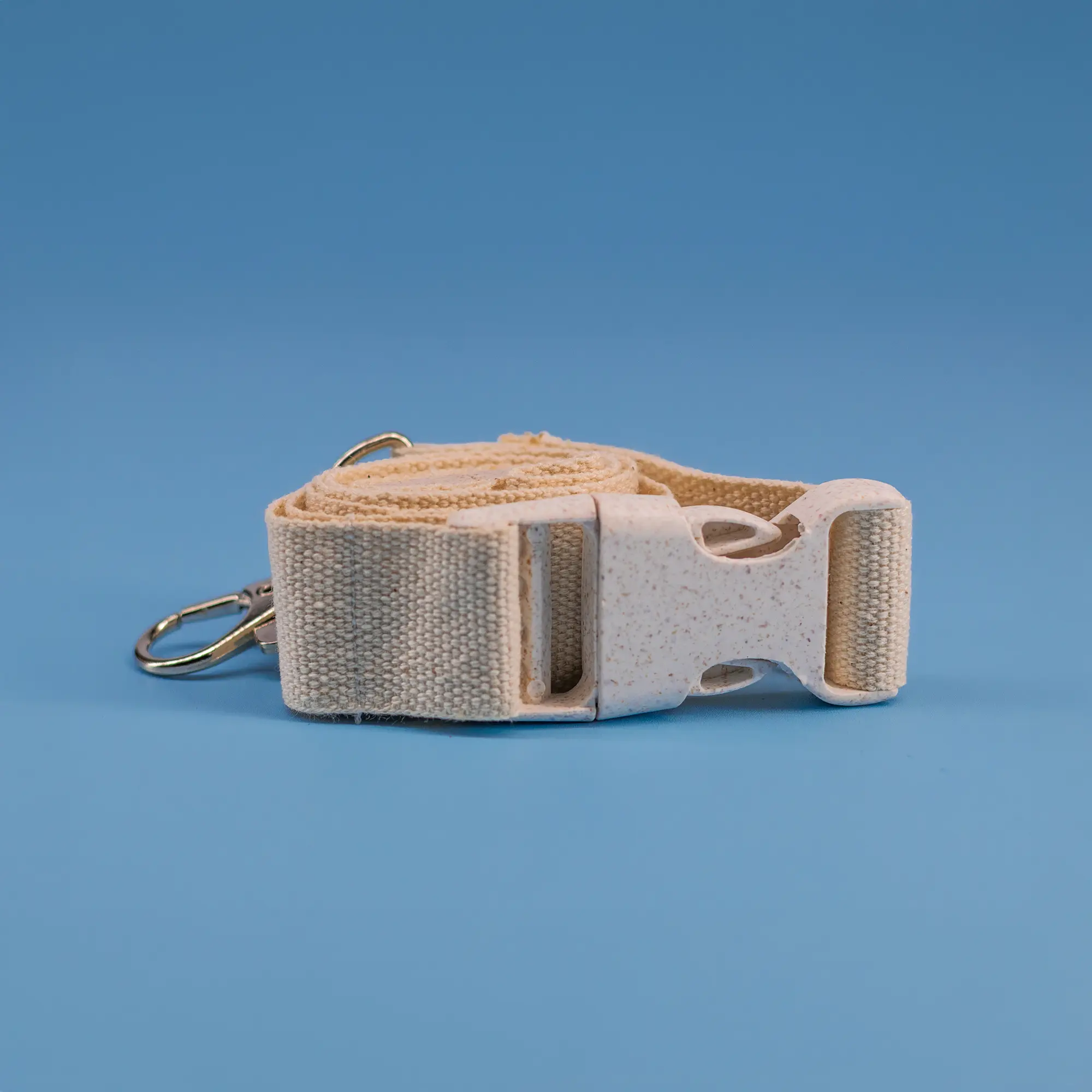 Cotton Lanyard with Wheat Straw Buckle – Eco-Friendly ID Holder