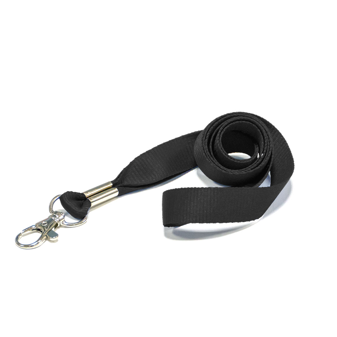 Lanyard with Metal Hook Black