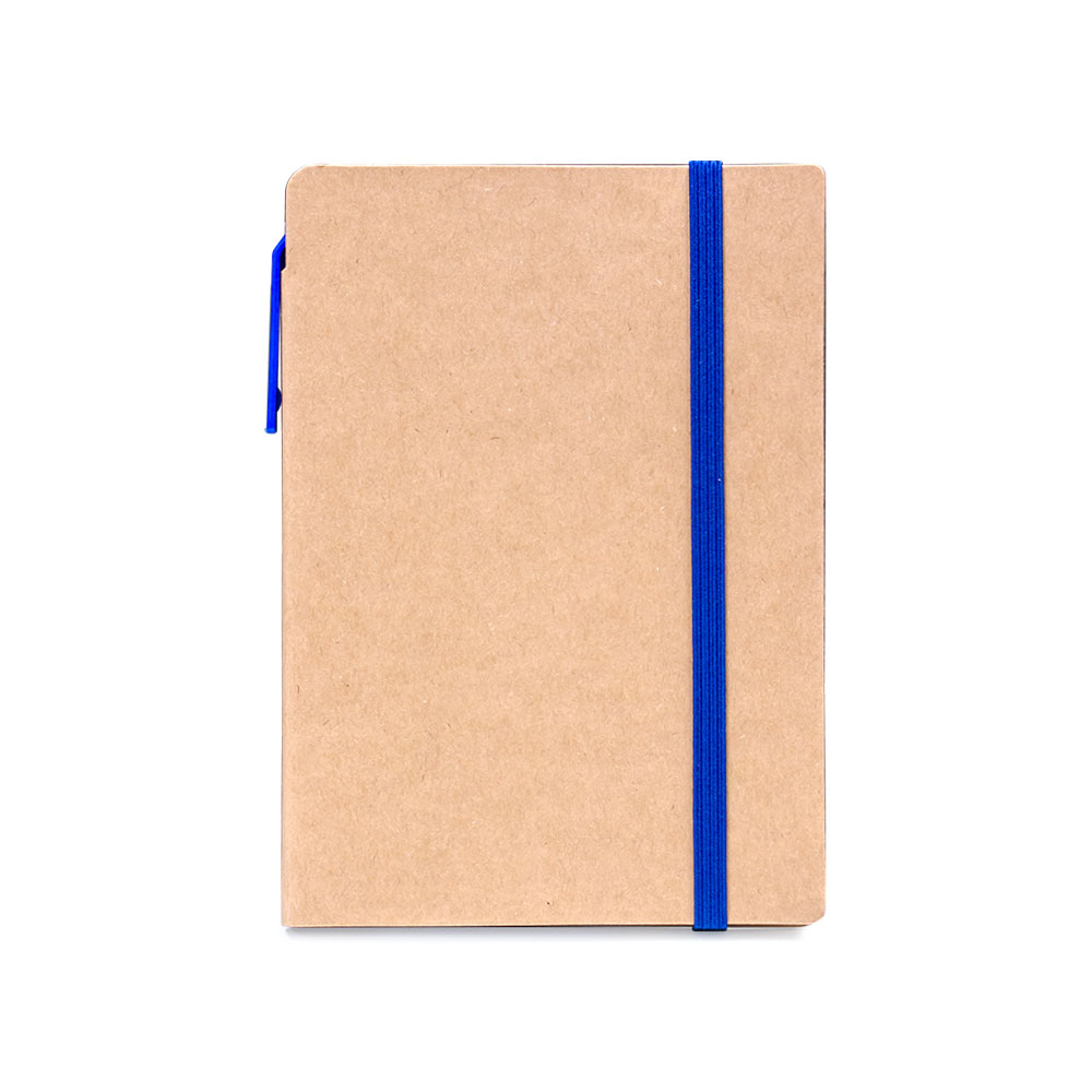 A6 Craft Notebook with Pen and Post-it Blue