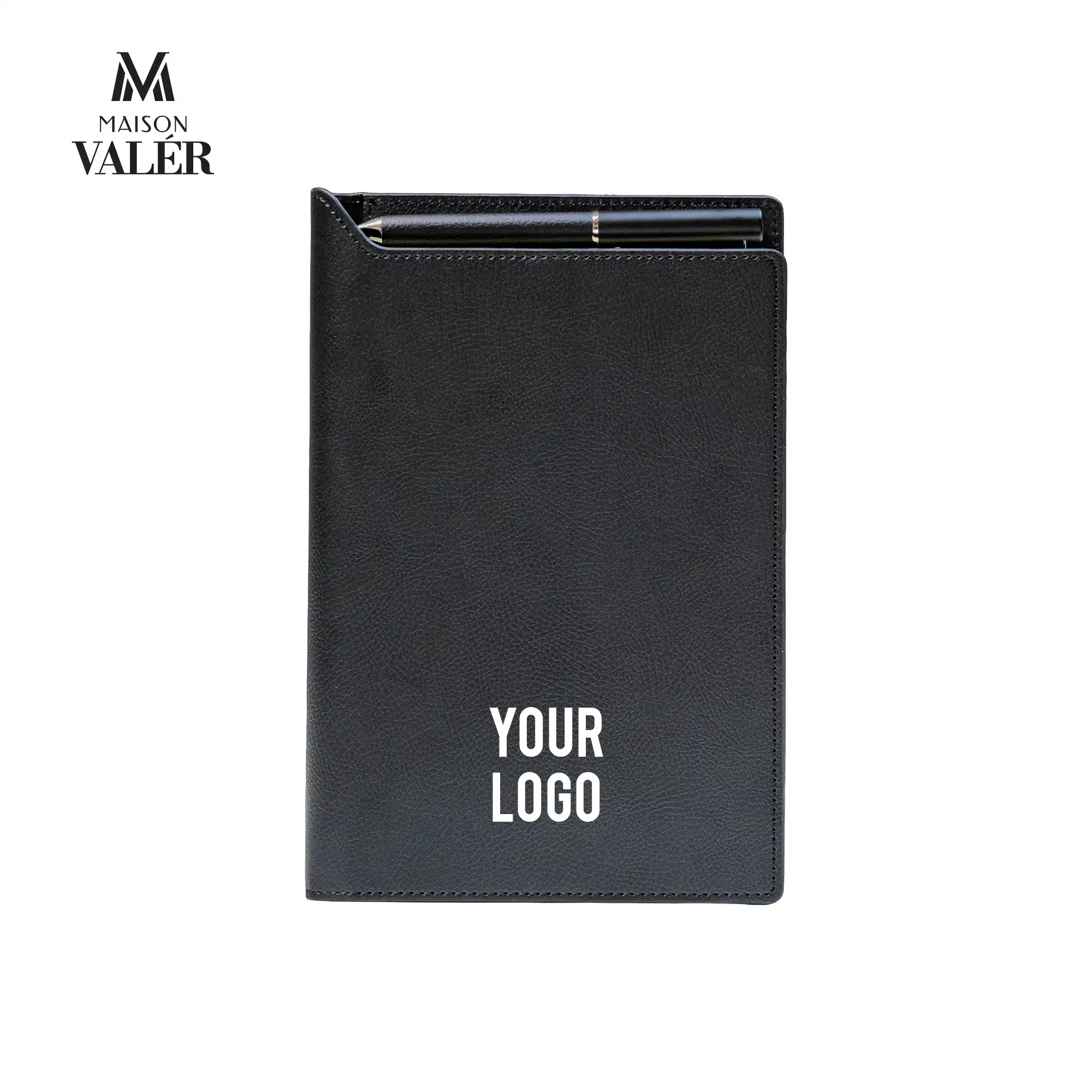 Maison Valer Executive Organizer with Magnetic Pen Holder Black