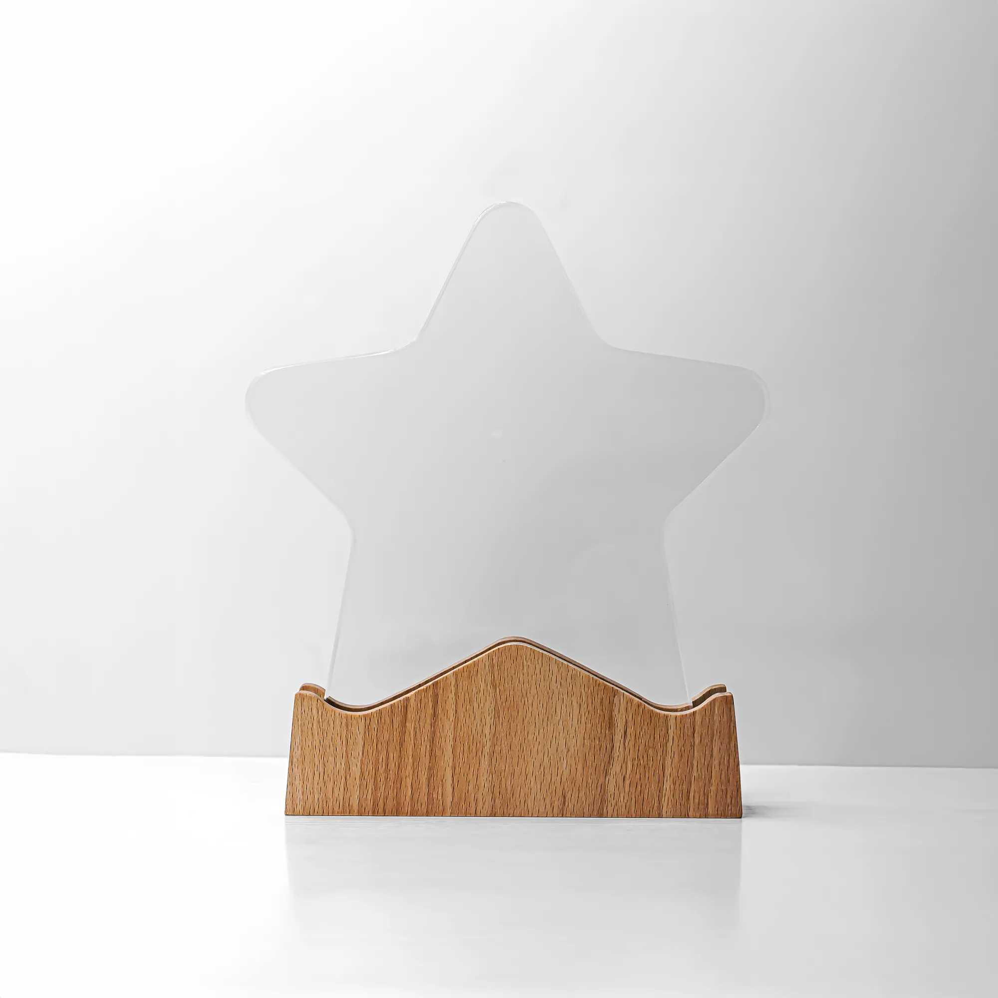 Star Shaped Wooden Trophy