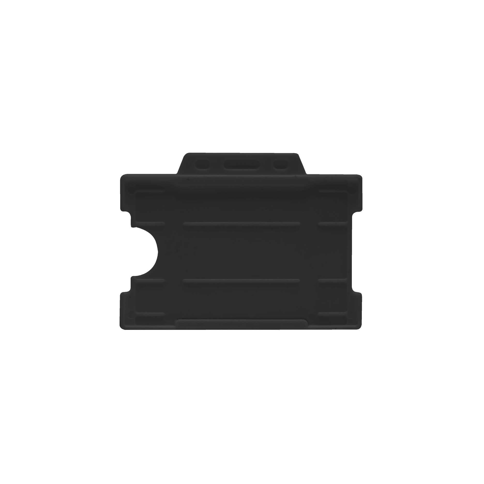 Plastic ID card holder Black