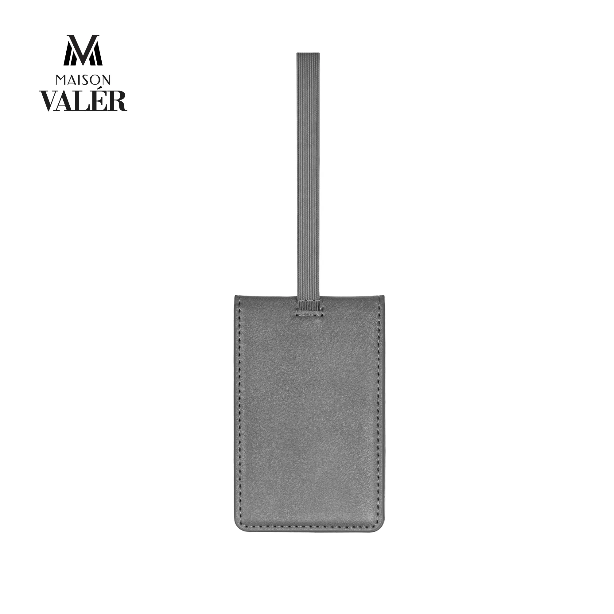 The Identifier premium leather luggage tag custom logo corporate travel gift UAE