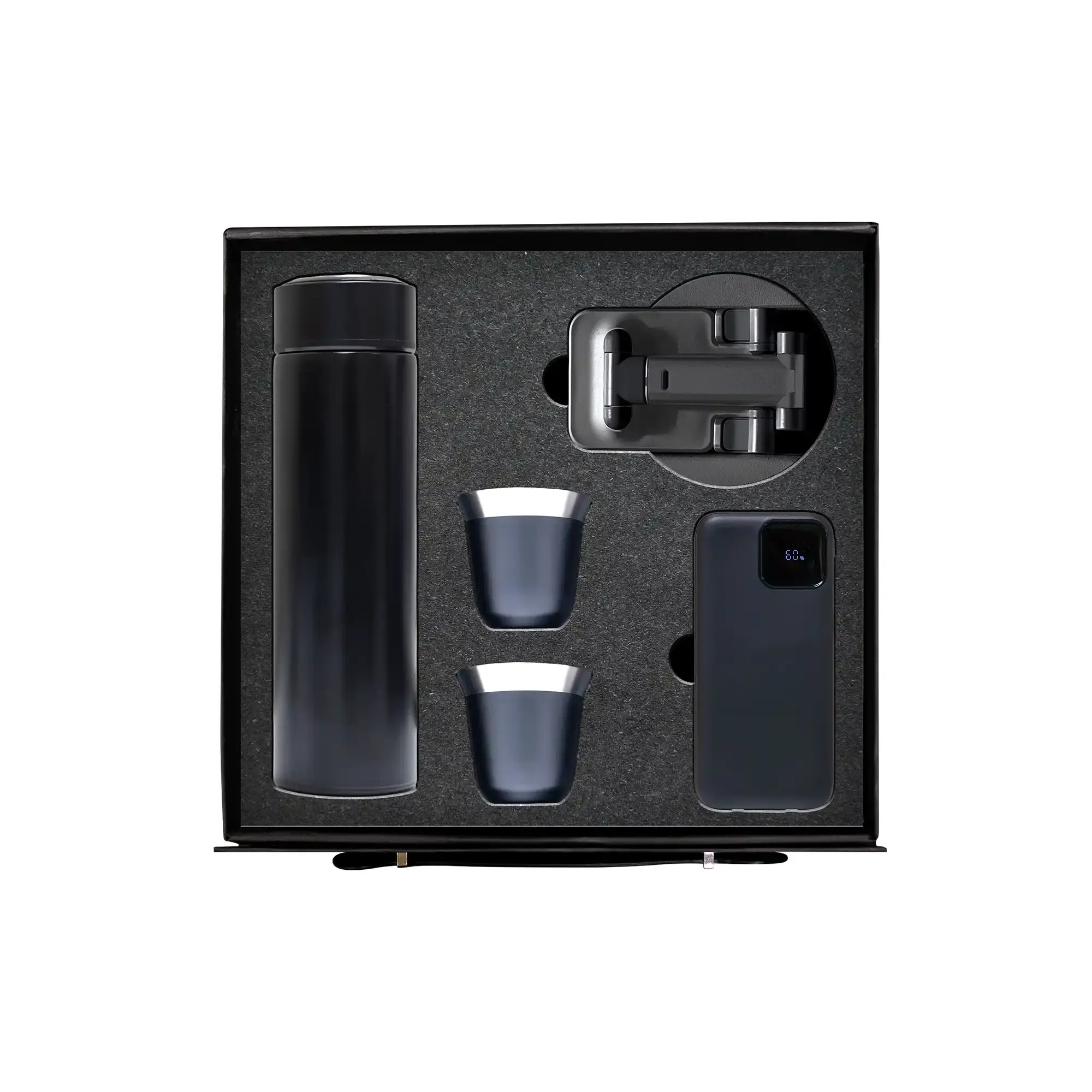 AeroSteel Tech 4-piece stainless bottle espresso cup power bank holder UAE