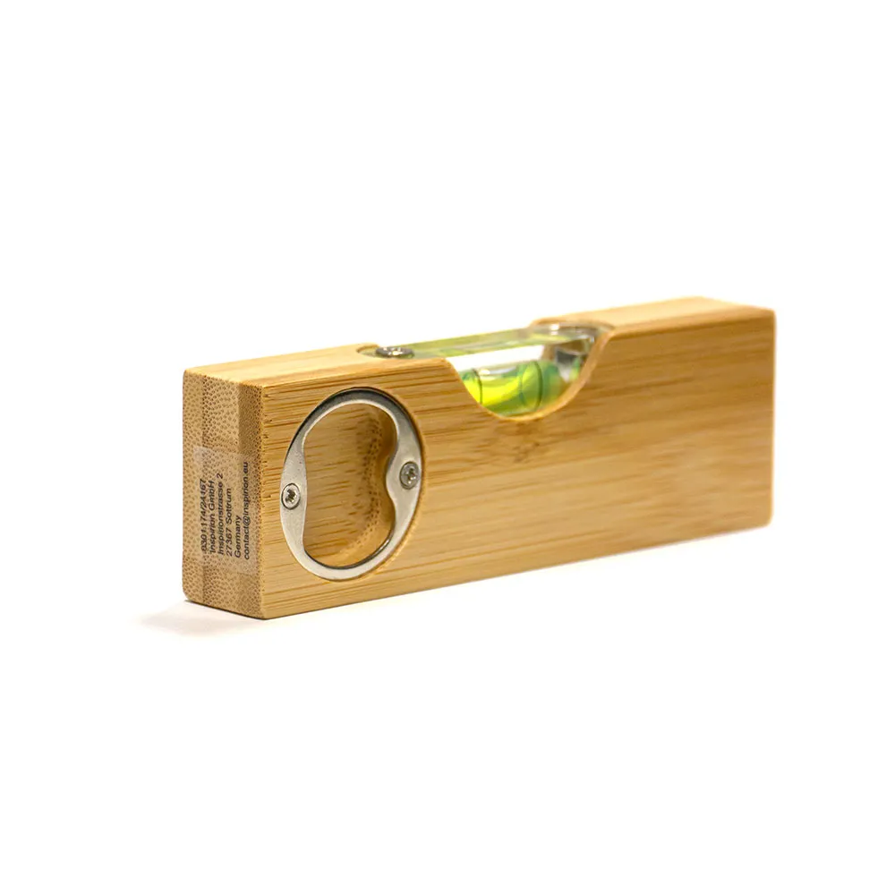 Bamboo Water Level & Bottle Opener