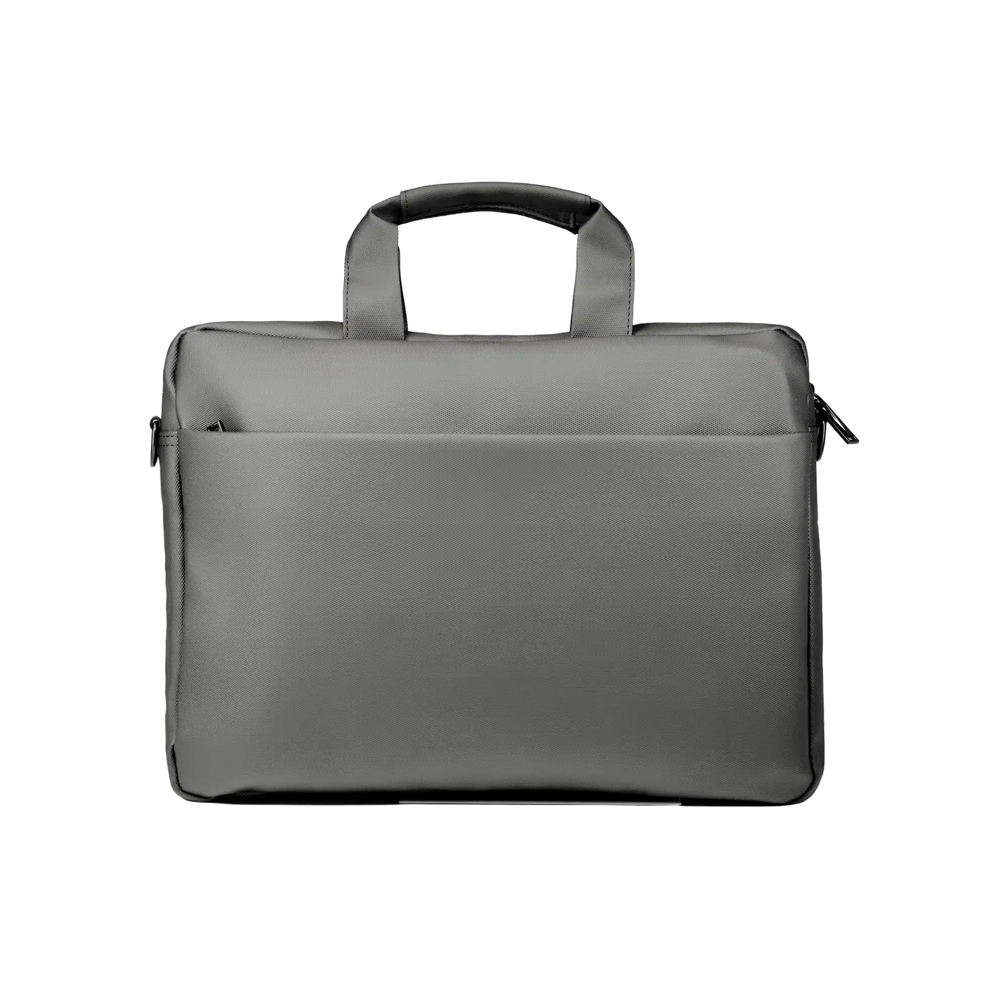 Premium Gray executive laptop bag with padded protection and luxury business travel design