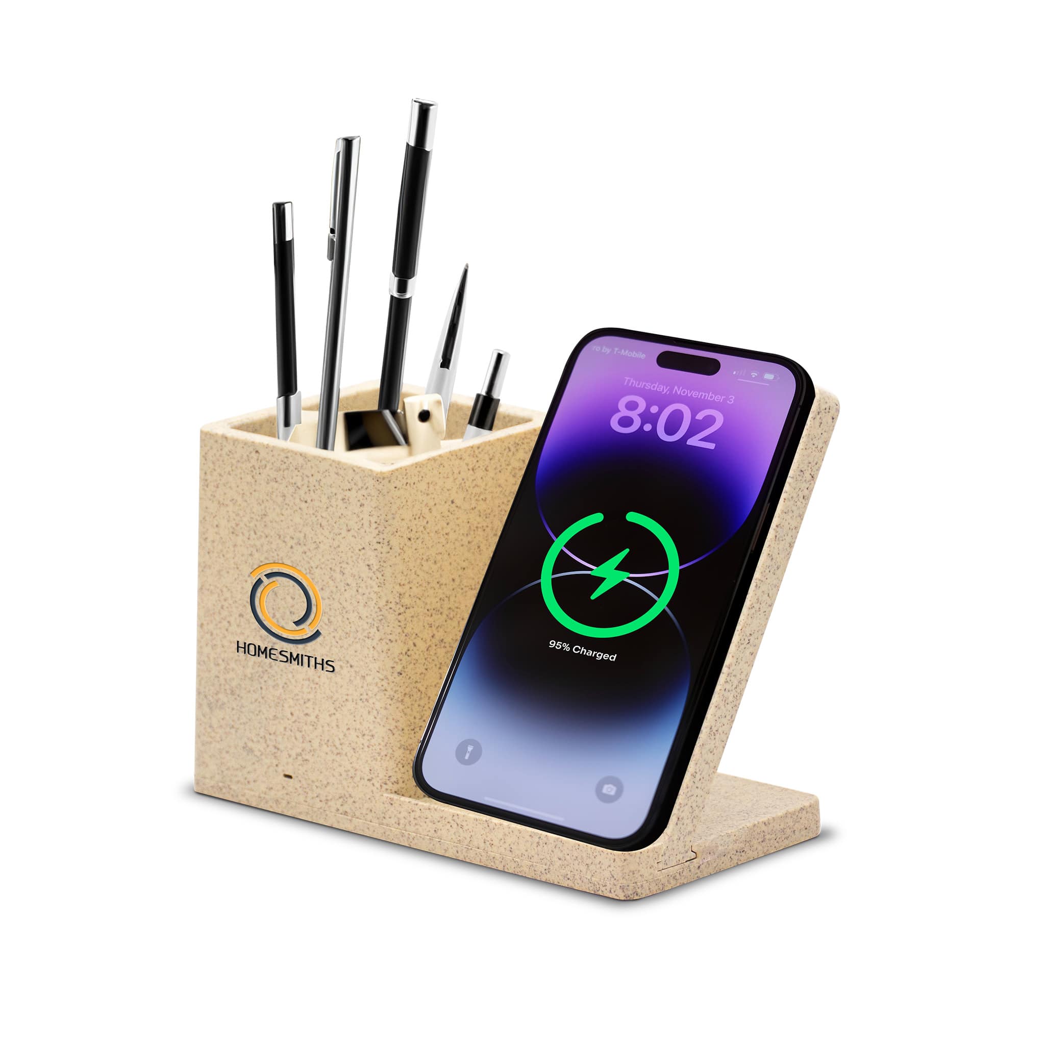 Wheat Straw Bamboo Wireless Charger
