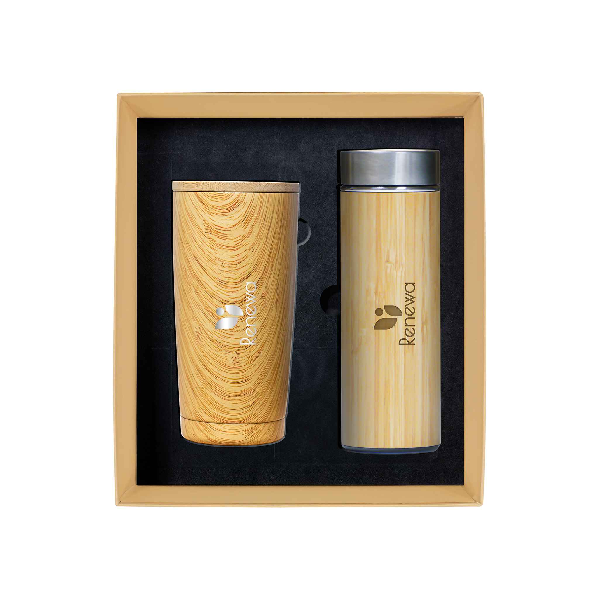 Eco Giftset with Bamboo Tumbler and Bottle
