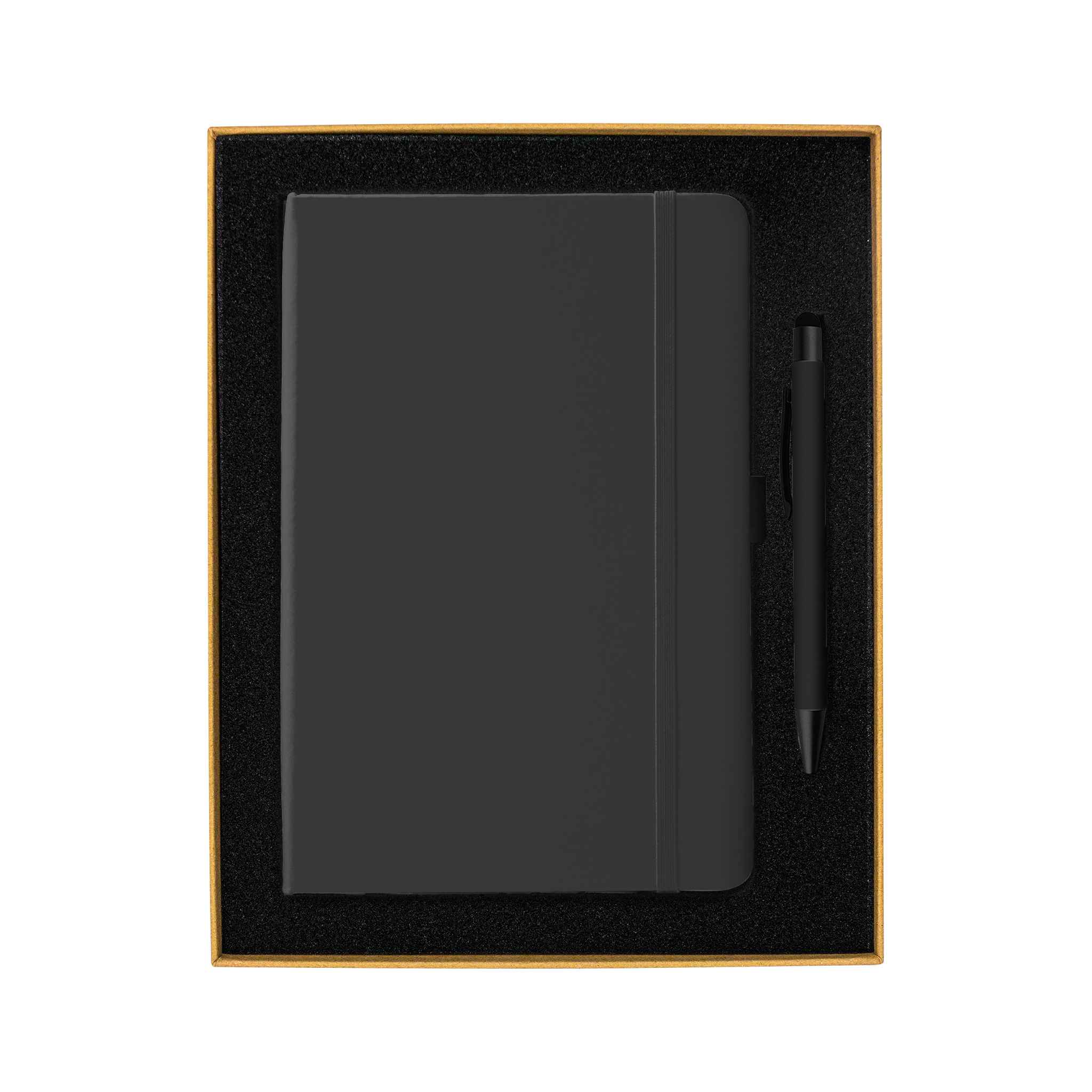 Giftset with Black notebook and pen