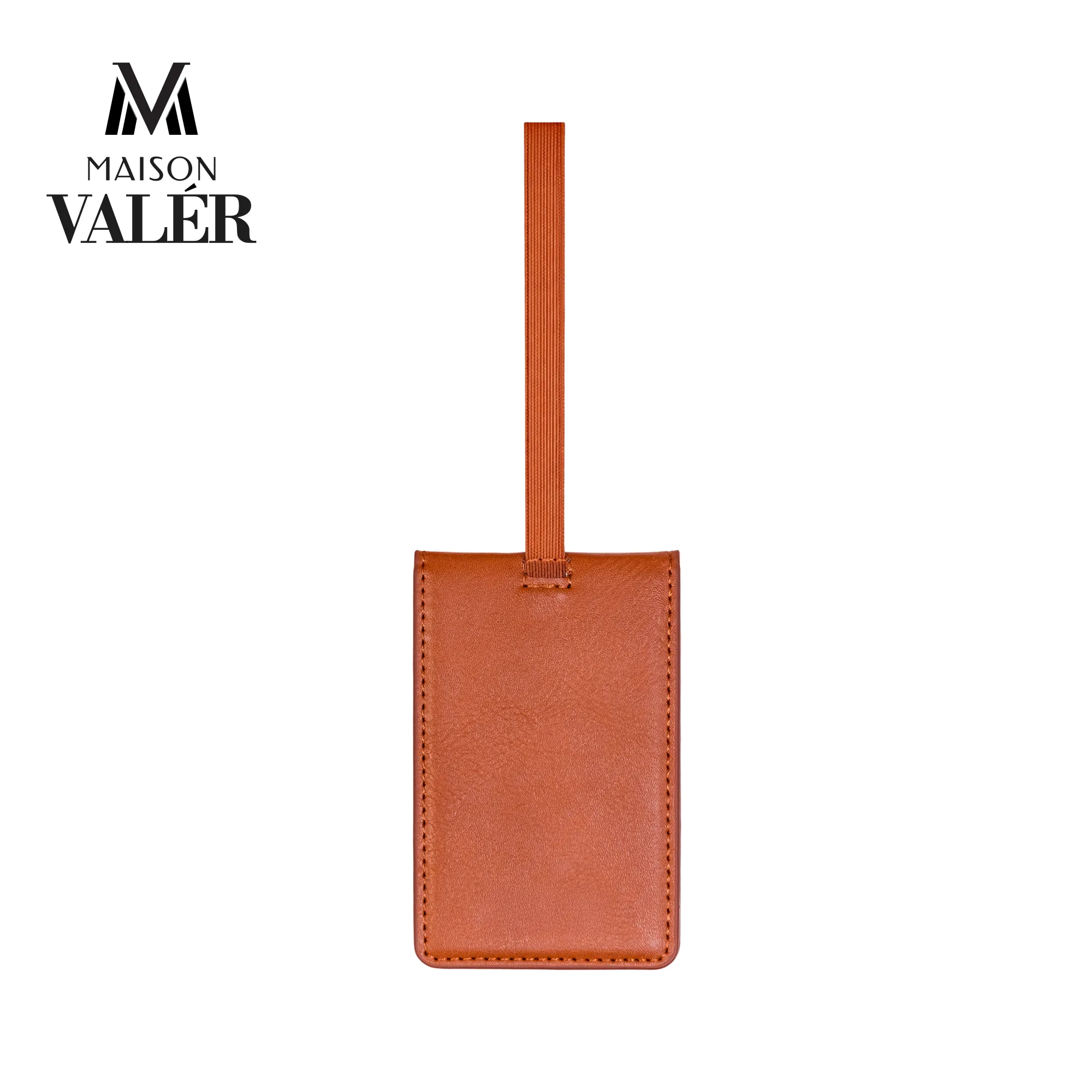 The Identifier premium leather luggage tag custom logo corporate travel gift UAE