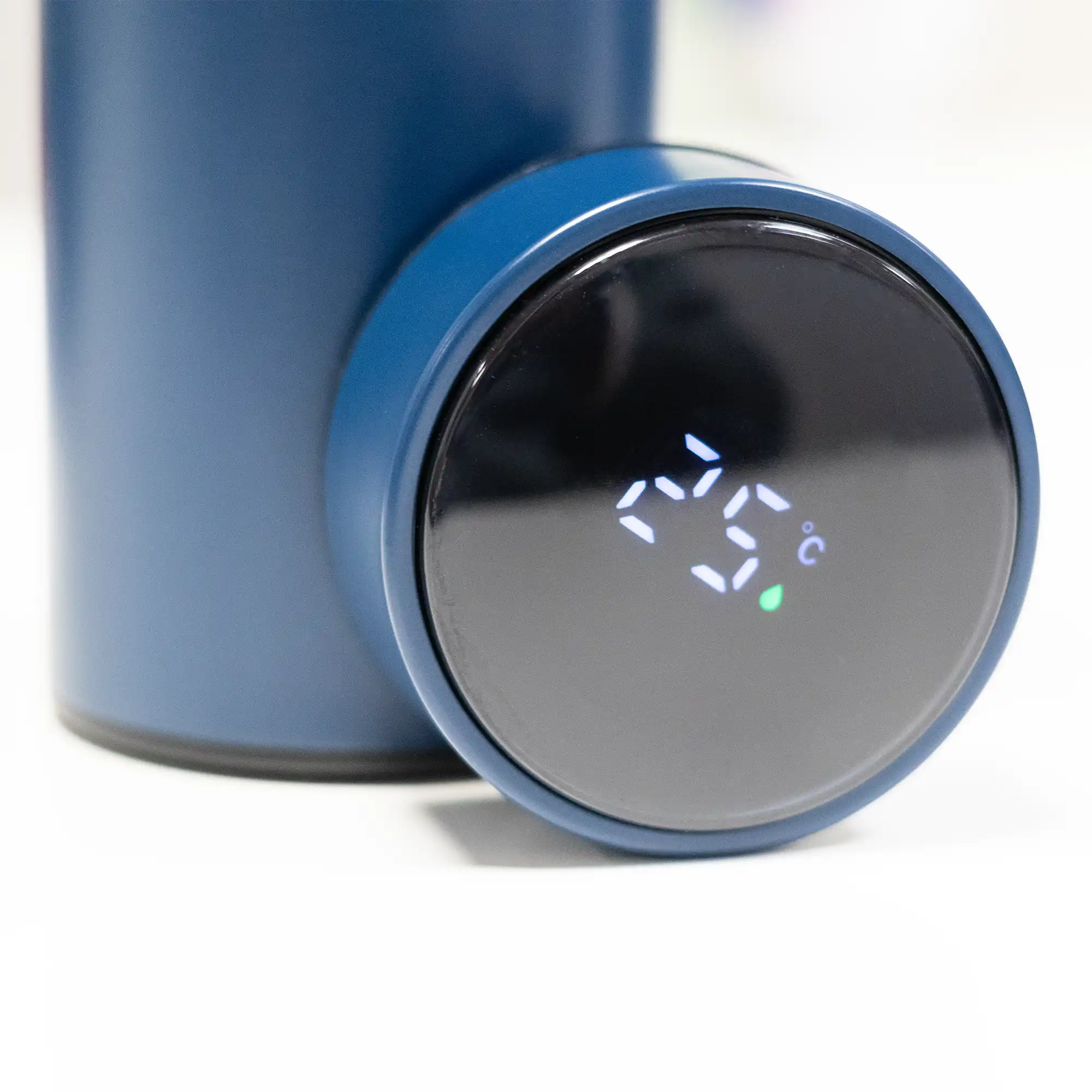 Smart LED Temperature Display Bottle – Navy Blue