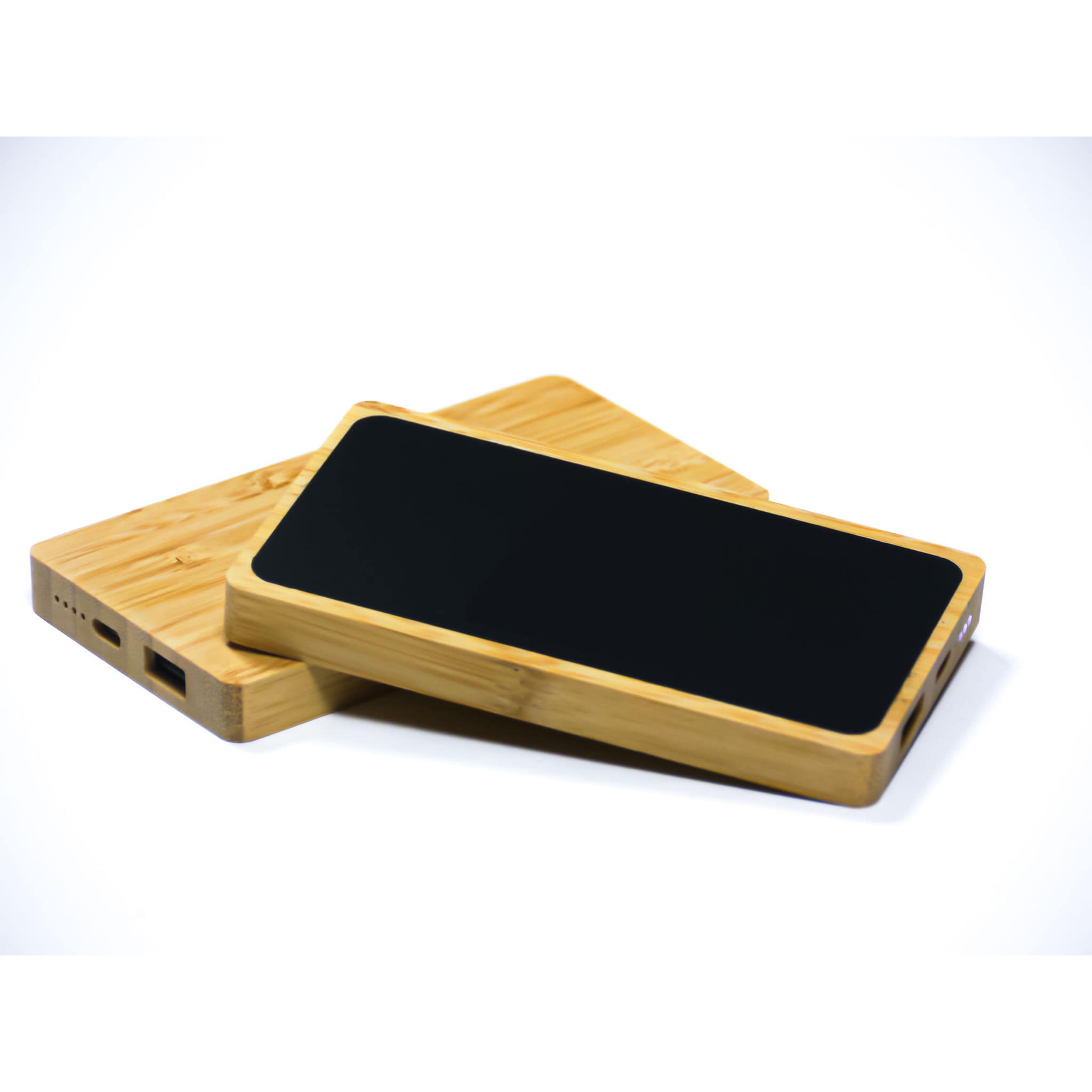 Bamboo Powerbank Lightup Logo 