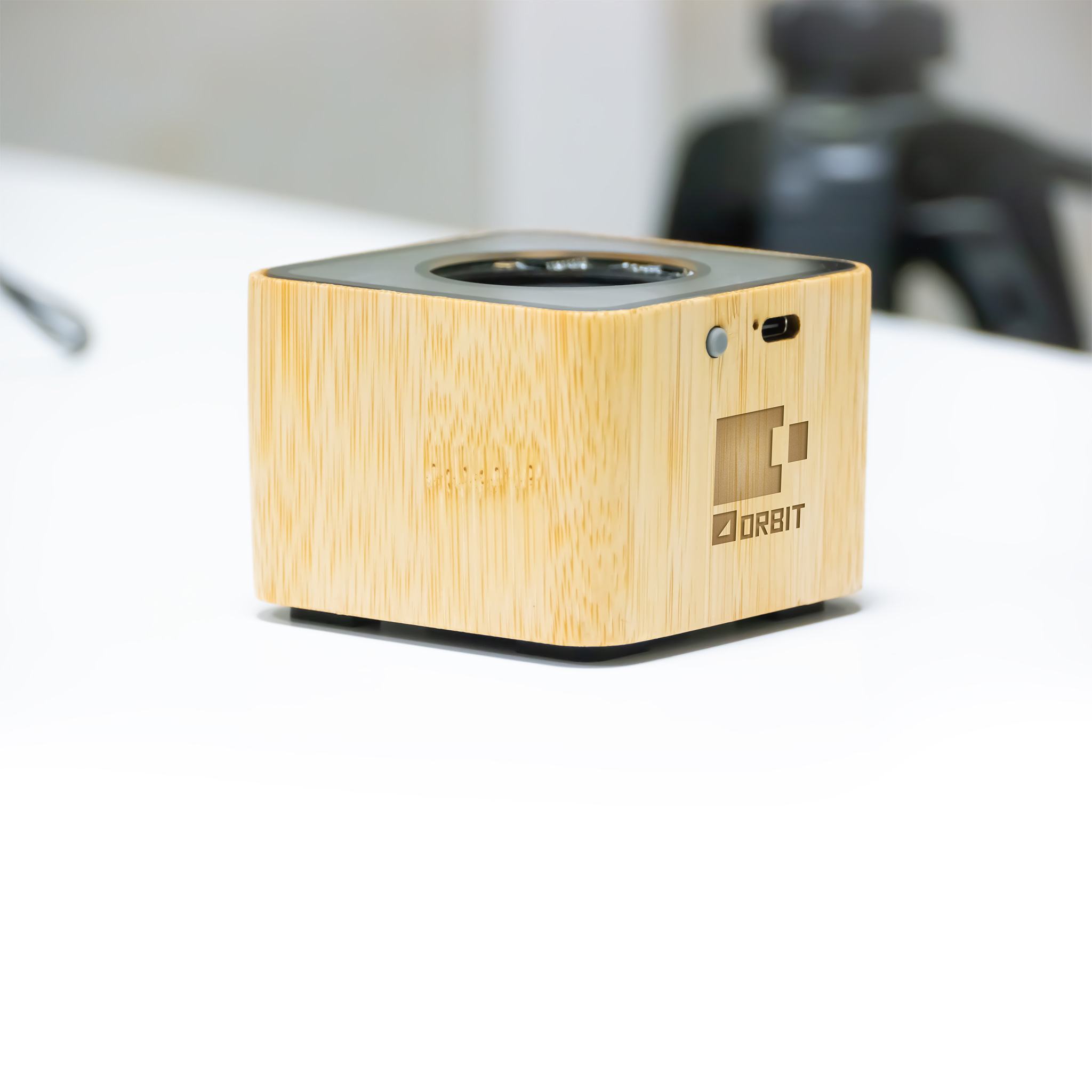 Bamboo Bluetooth Speaker Transparent Top