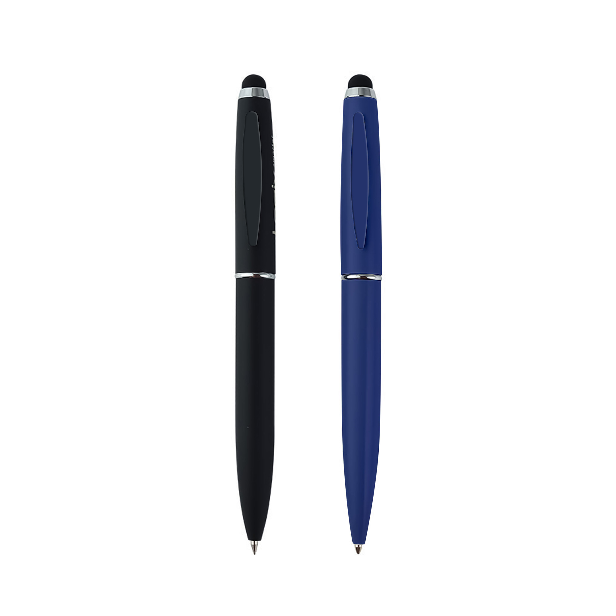 Black Metal pen with stylus Matt finish