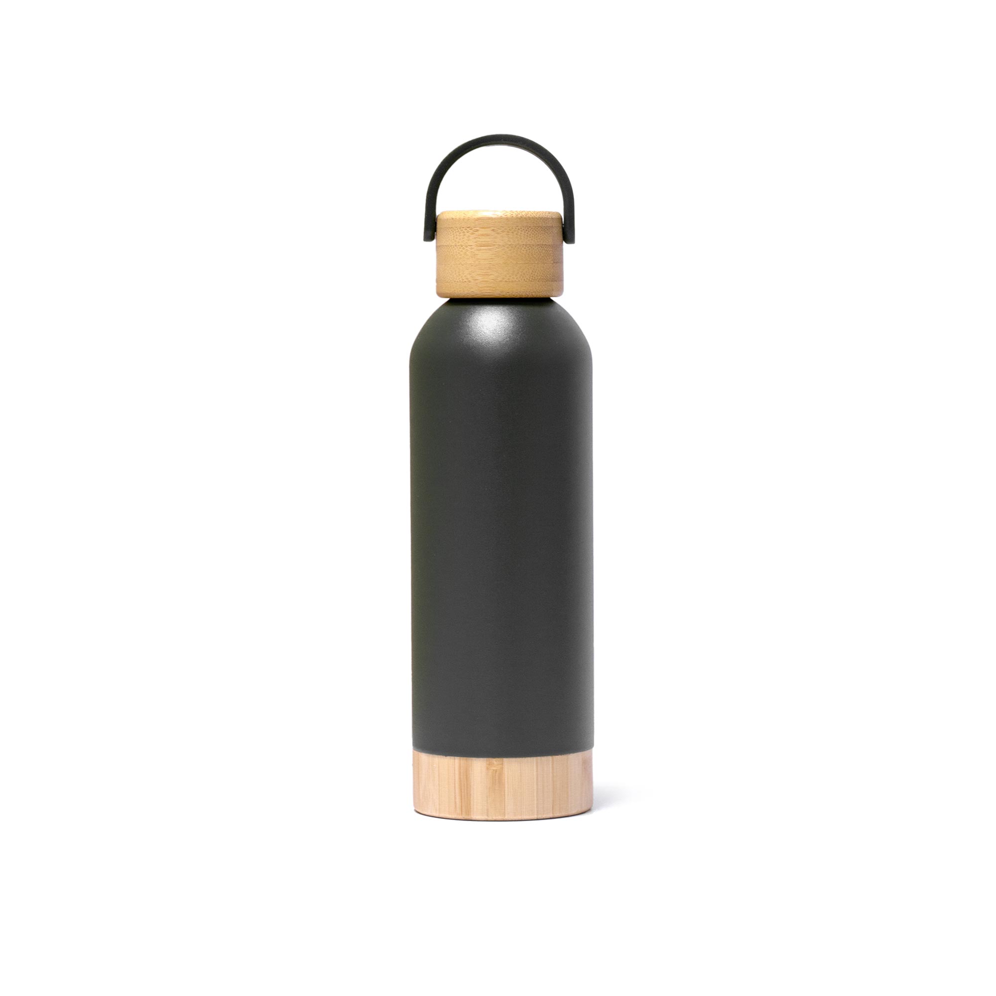 Insulated Bottle With Bamboo Lid BK