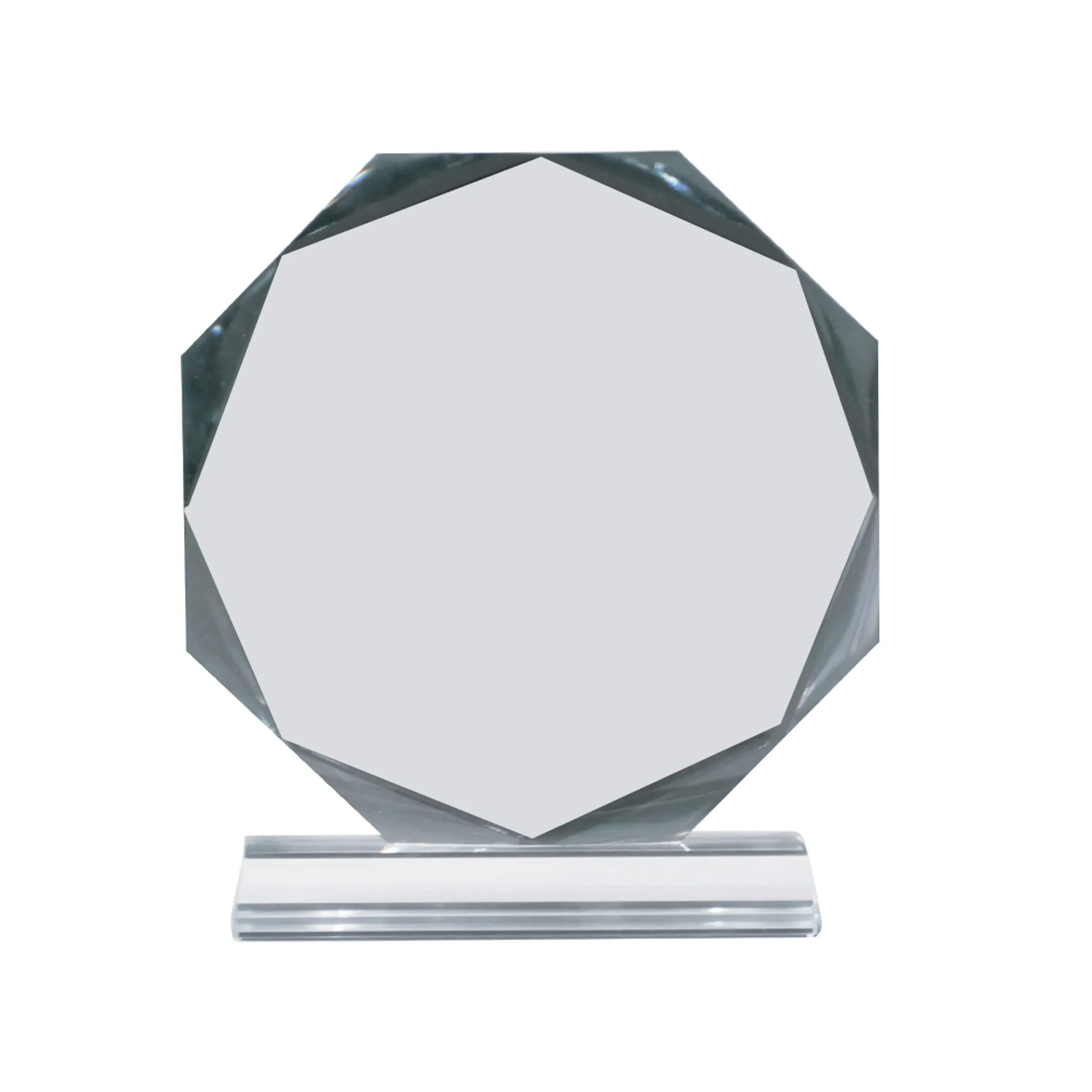 Octagon Crystal Award Large