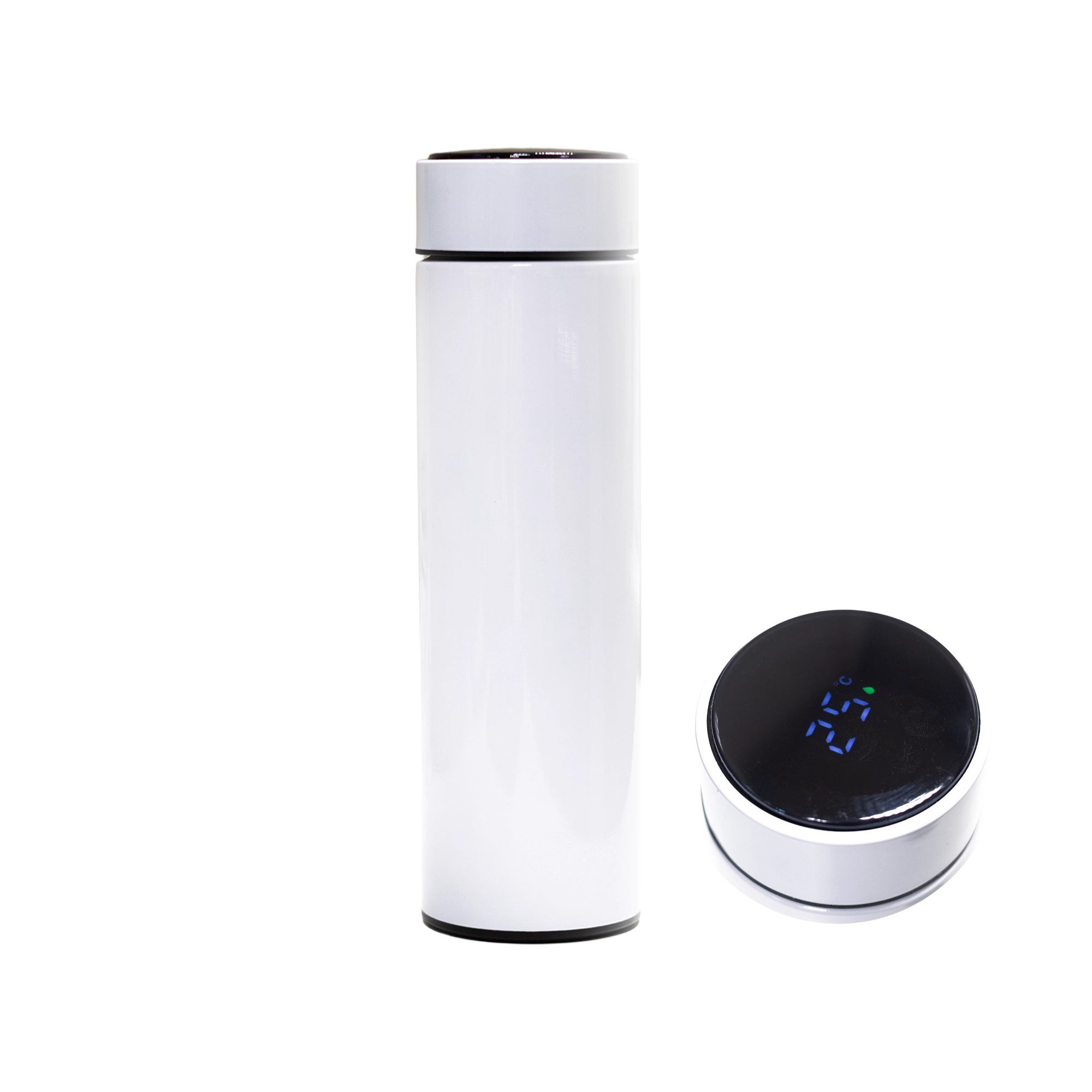 LED temperature display showing 25°C on the smart bottle lid
