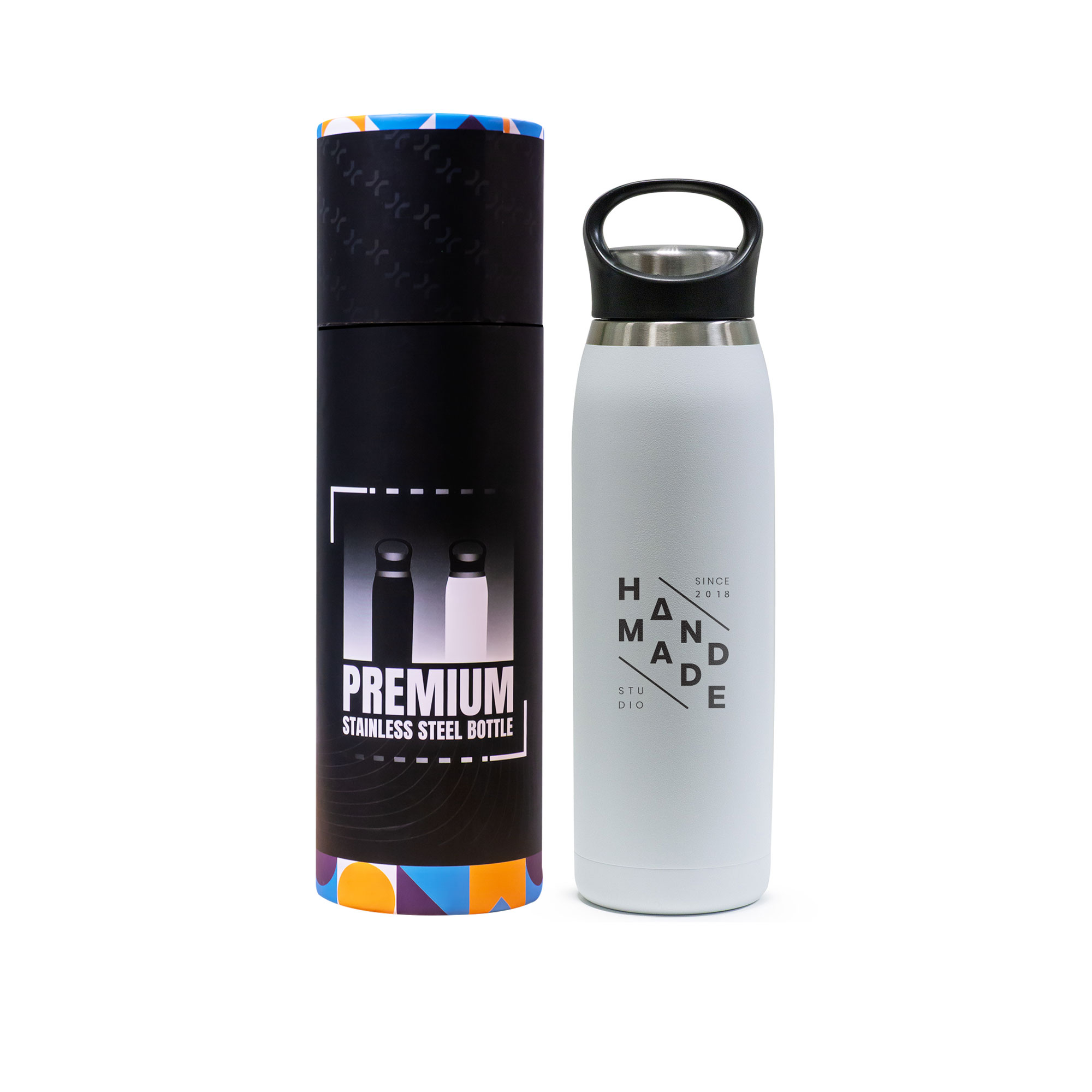 Double Wall Stainless Steel Bottle with Handle