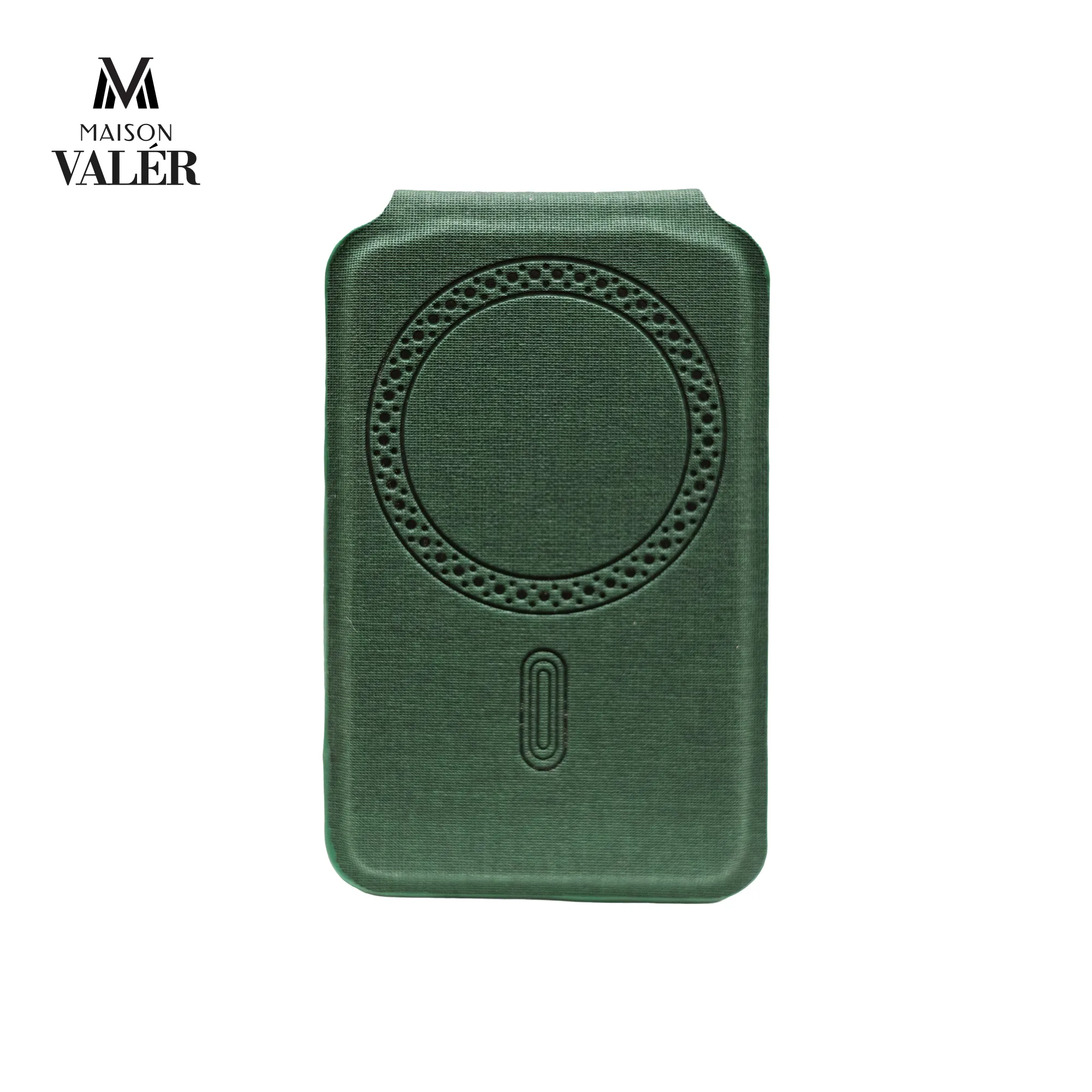 MirrFold premium leather magnetic foldable wallet card holder custom logo corporate gift UAE