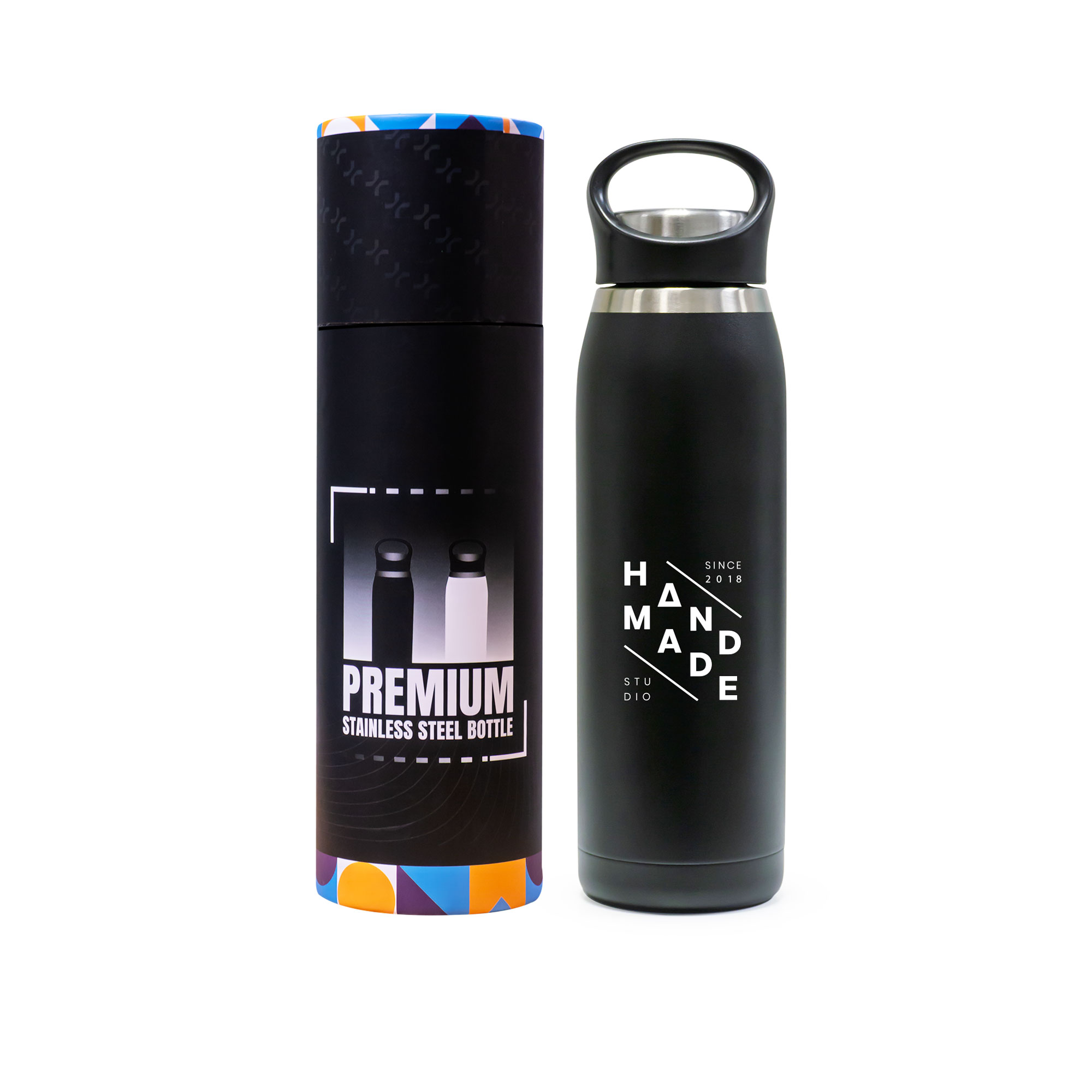 Double Wall Stainless Steel Bottle with Handle