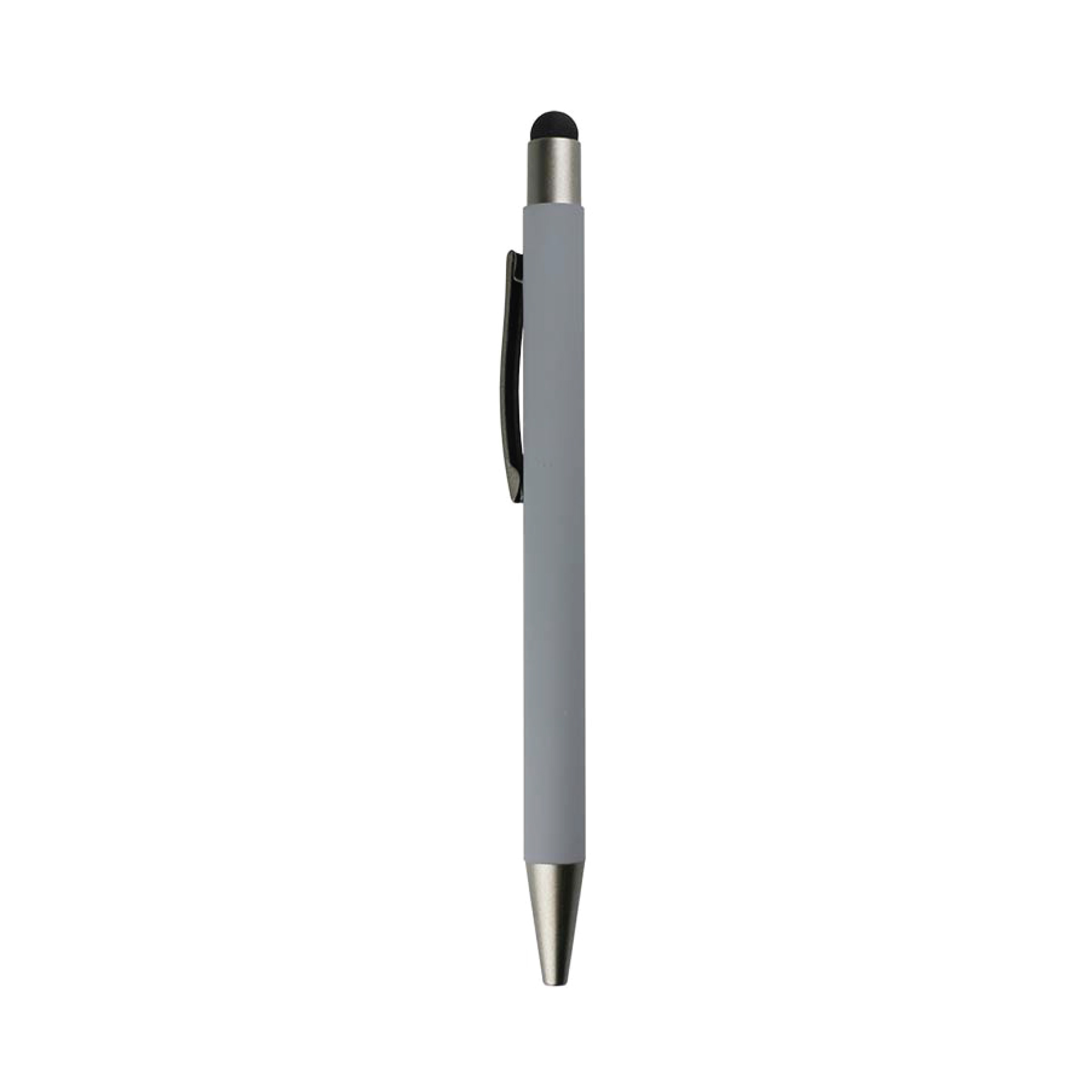 Metal pen with color stylus gray