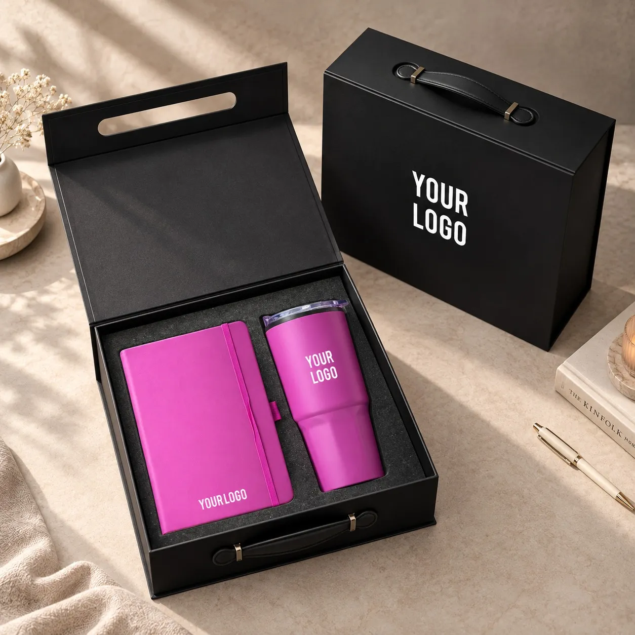 HueEdge notebook tumbler corporate gift set multi-colour UAE Dubai GCC