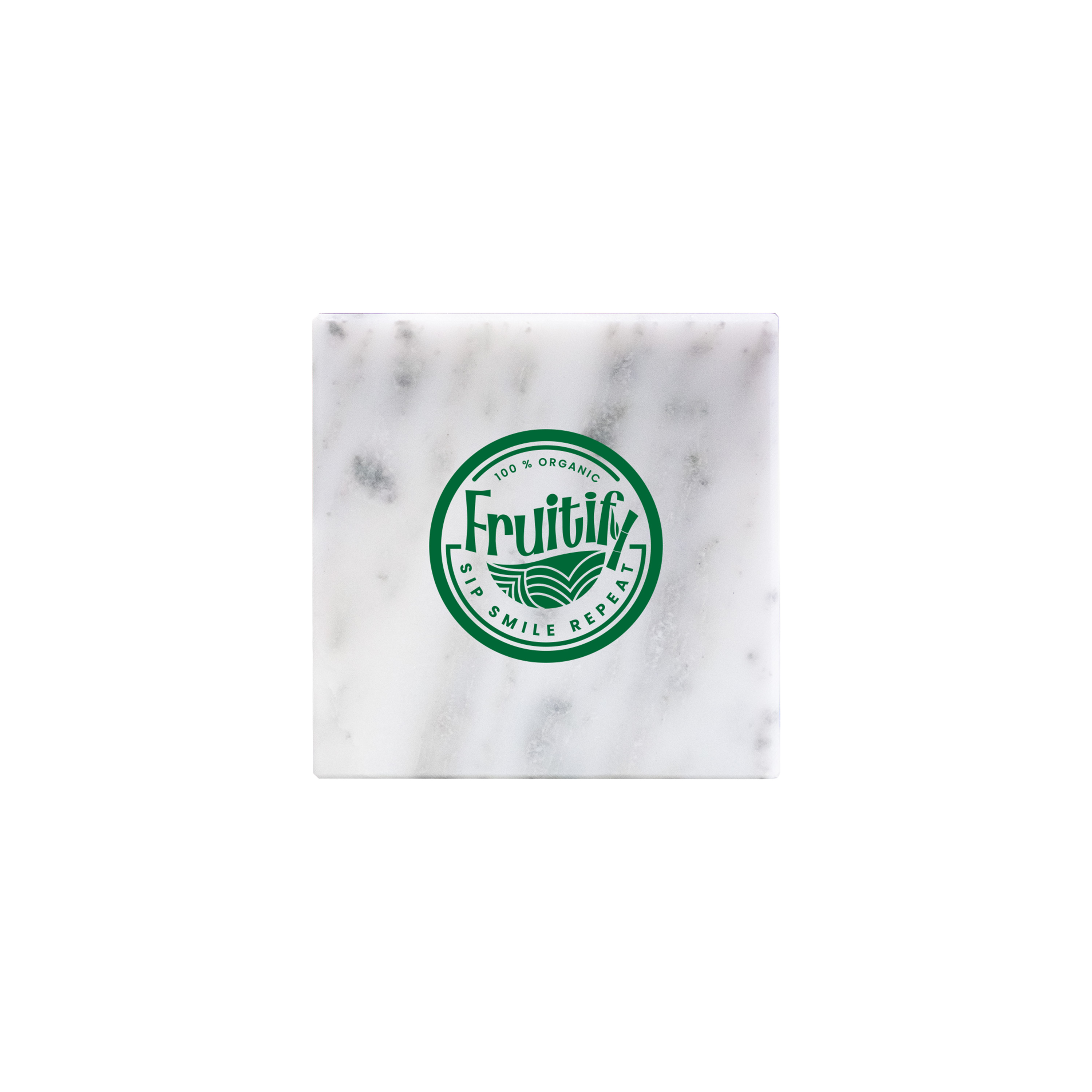 White Marble Square Coaster