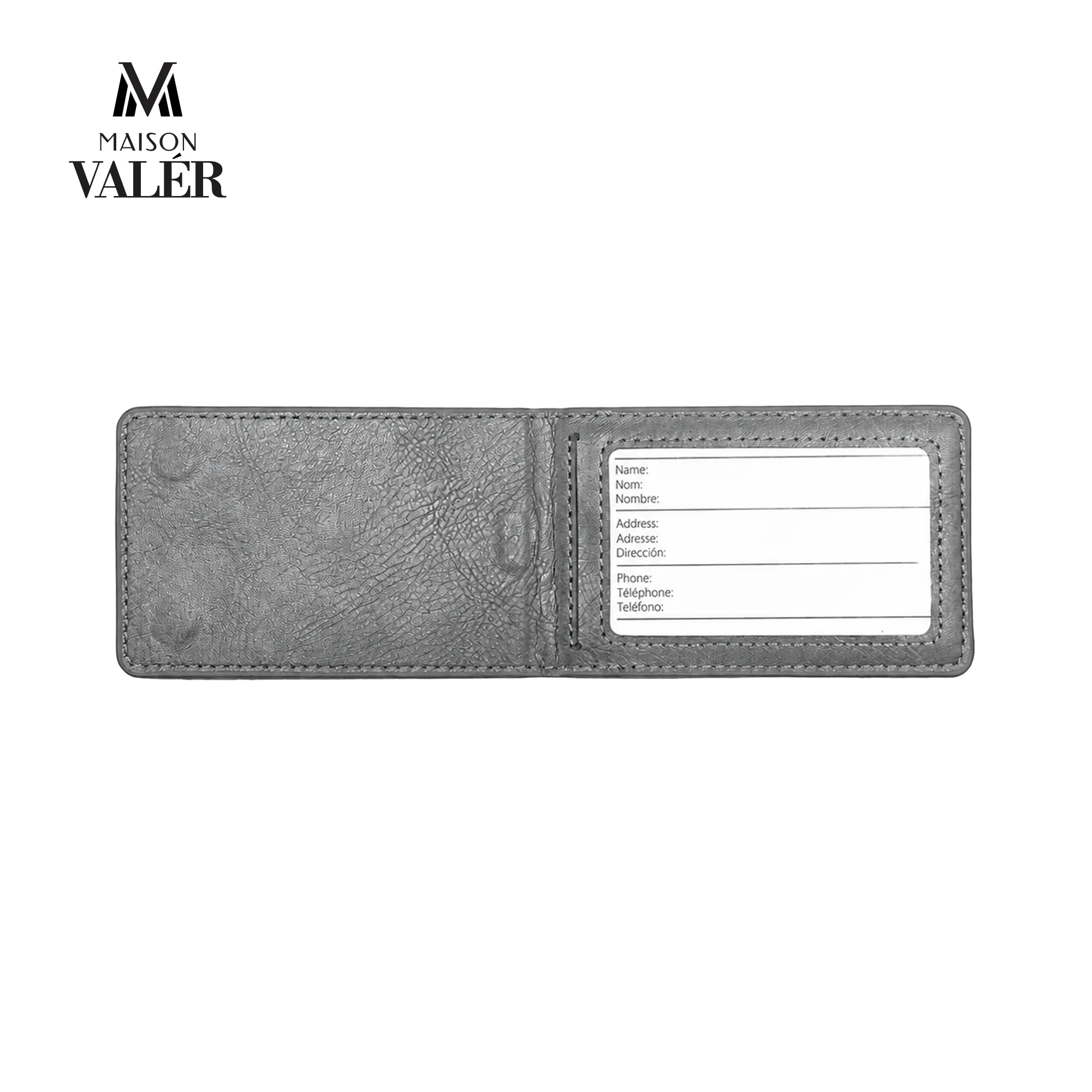 The Identifier premium leather luggage tag custom logo corporate travel gift UAE