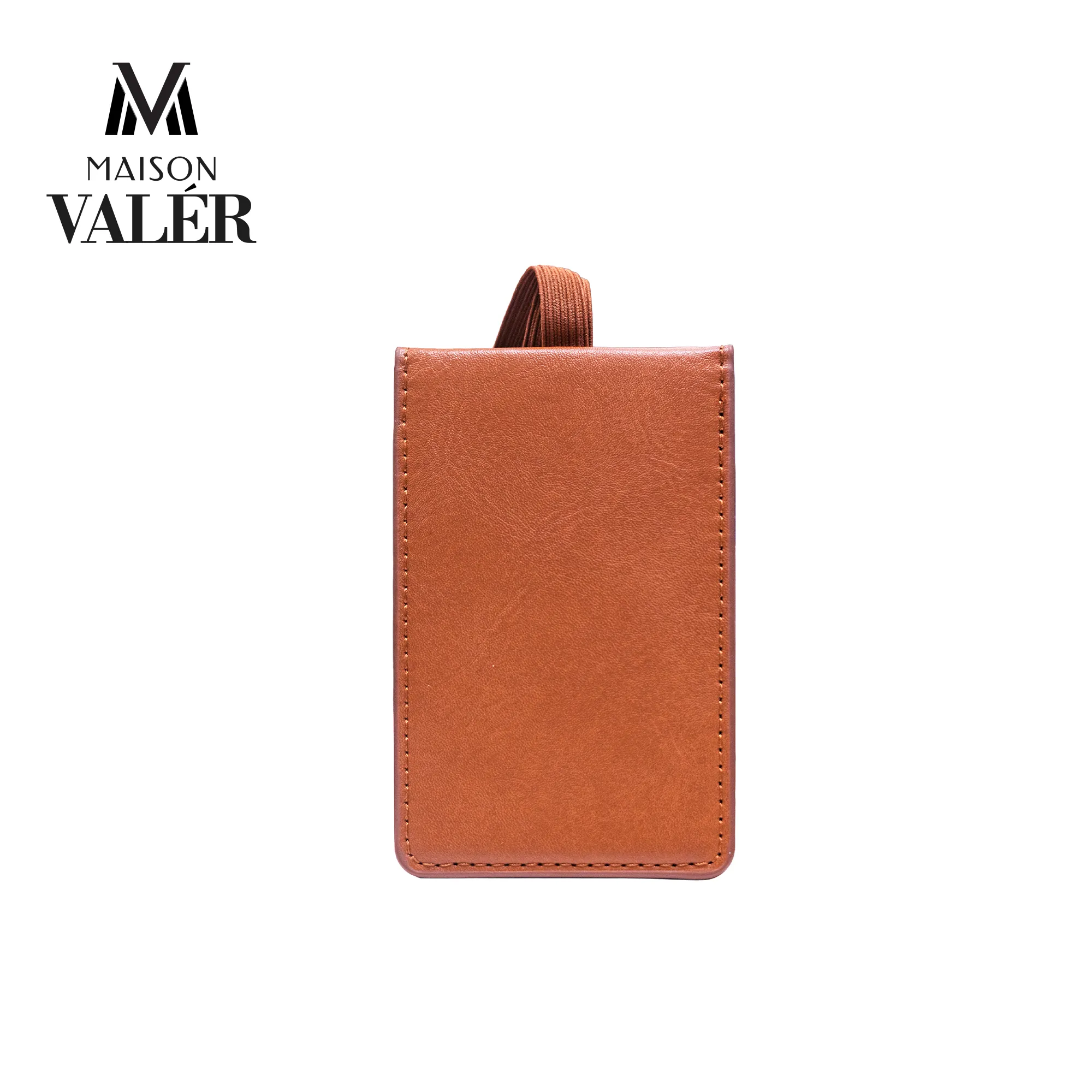 The Identifier premium leather luggage tag custom logo corporate travel gift UAE