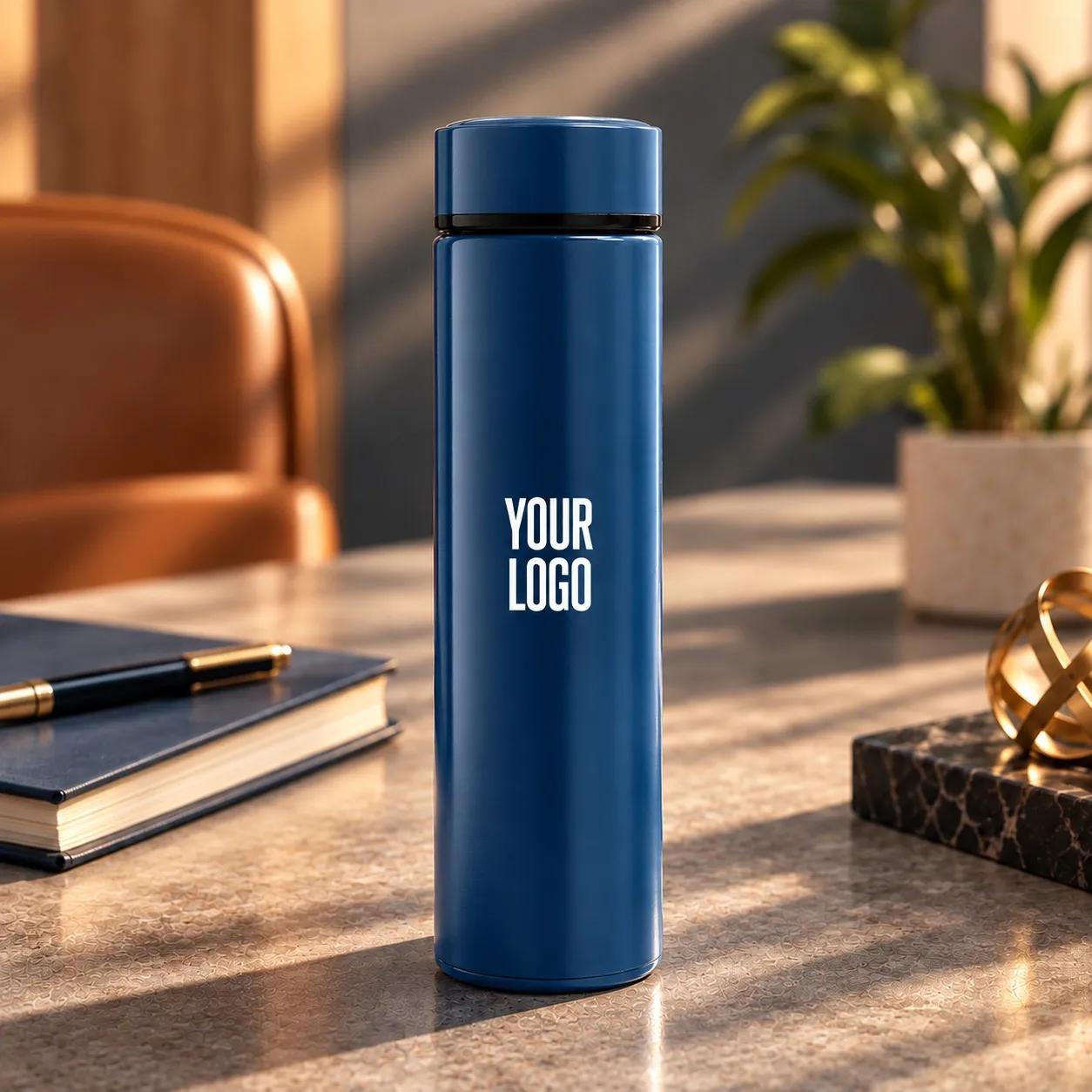 Double Wall Stainless Steel bottle Blue