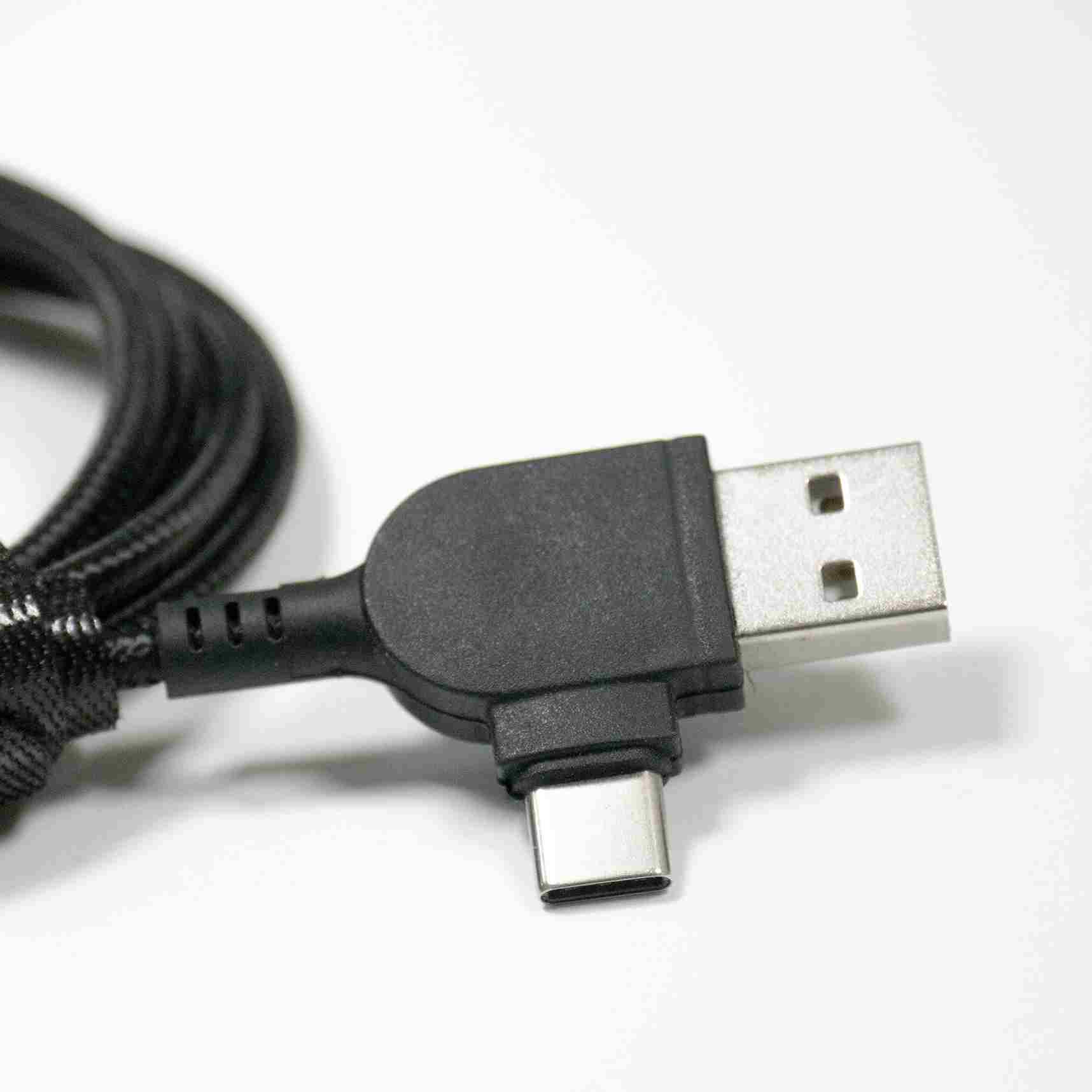 RPET Charging cable with Lightup Logo