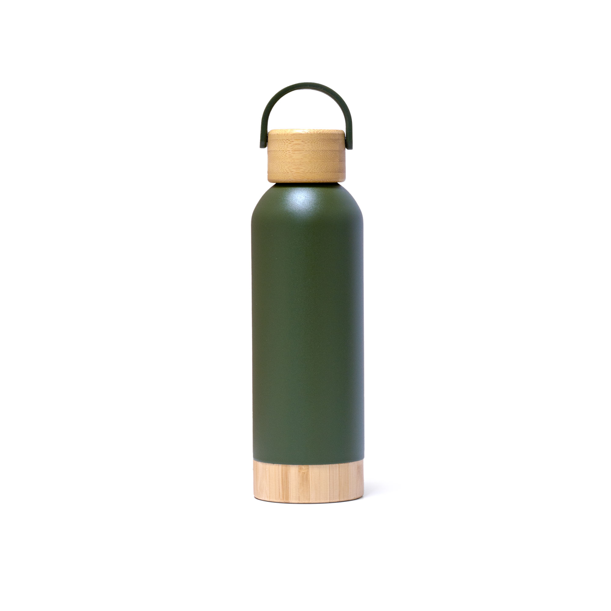Insulated Bottle With Bamboo Lid BK