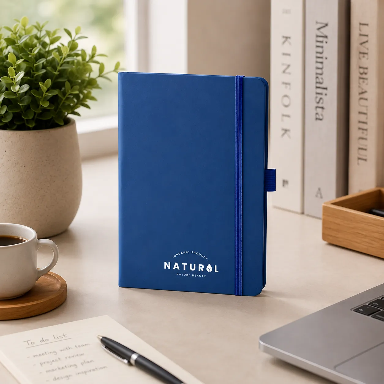 PU Notebook Dark Blue