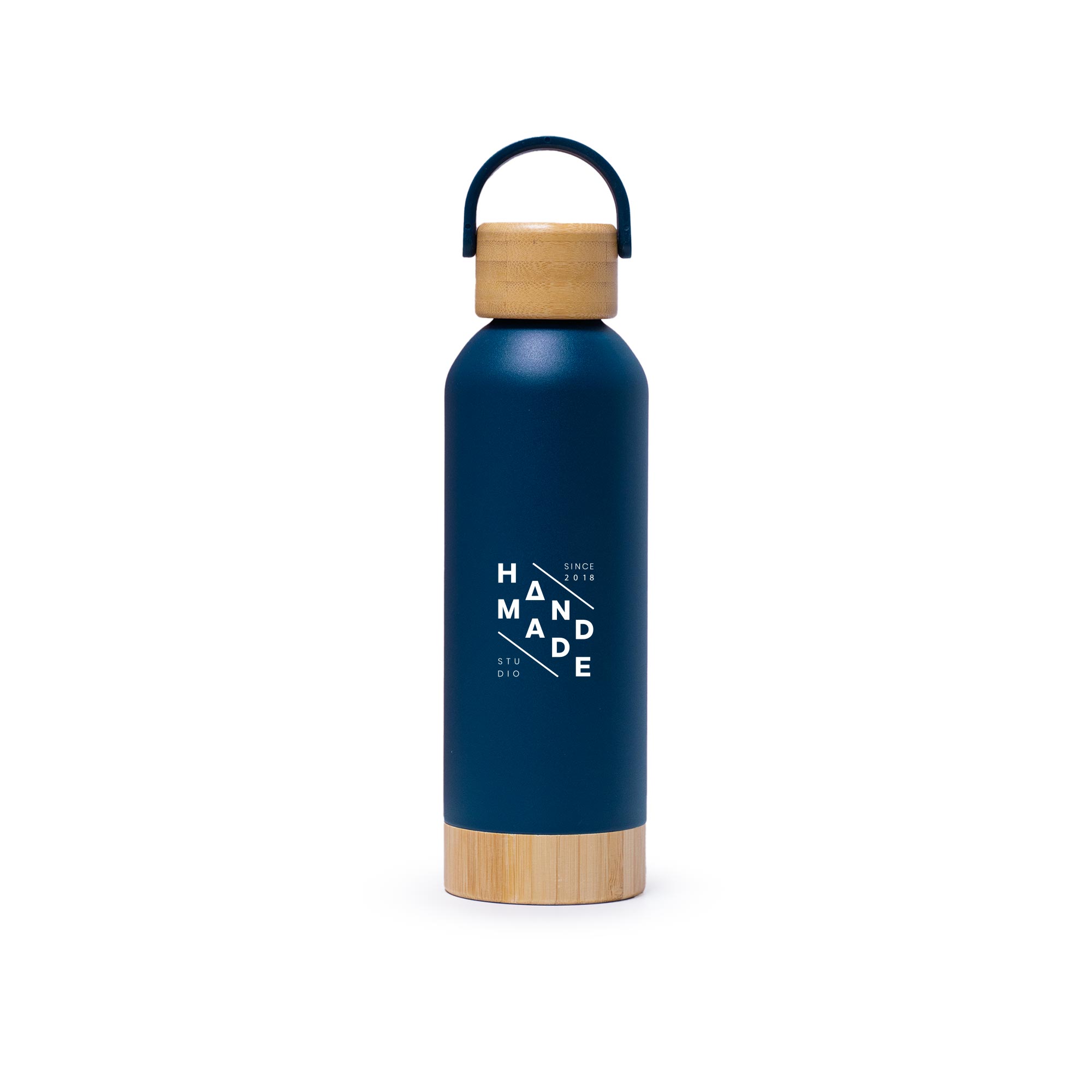 Insulated Bottle With Bamboo Lid