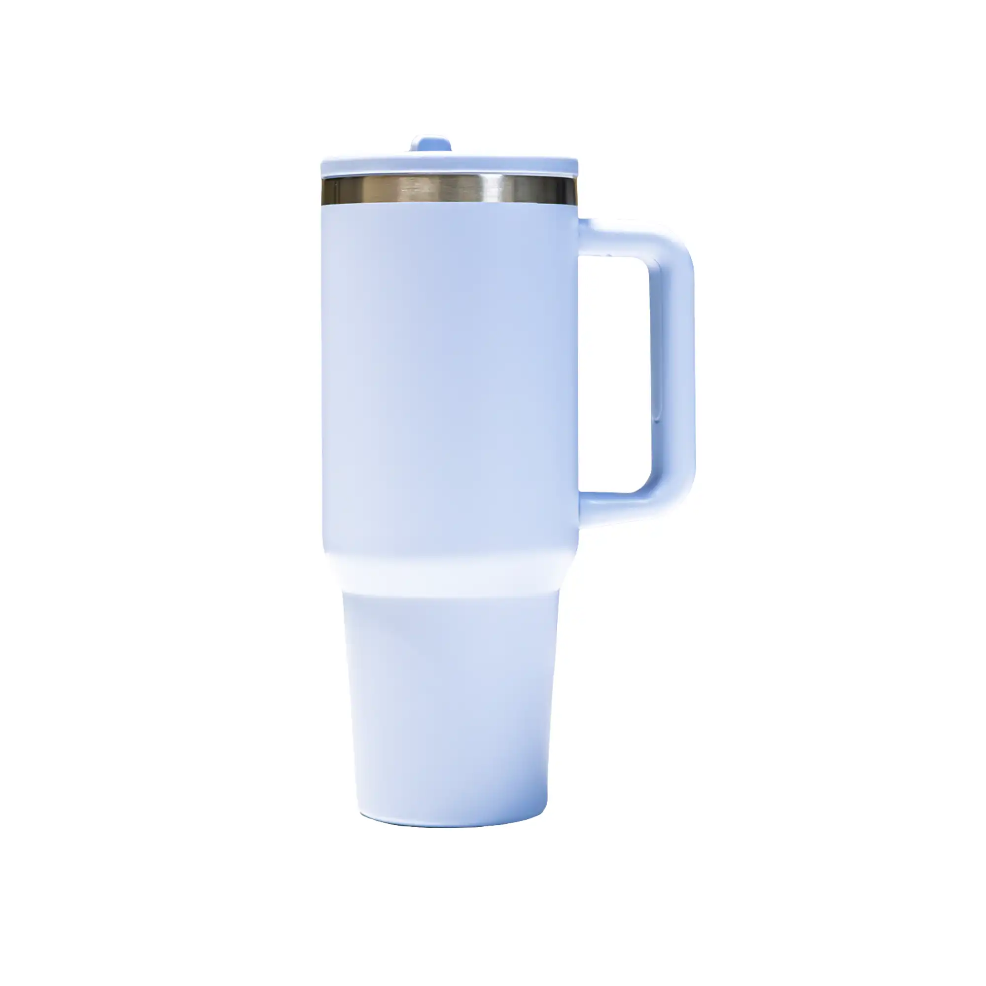 Double Walled Tumbler With Handle And Flip Straw