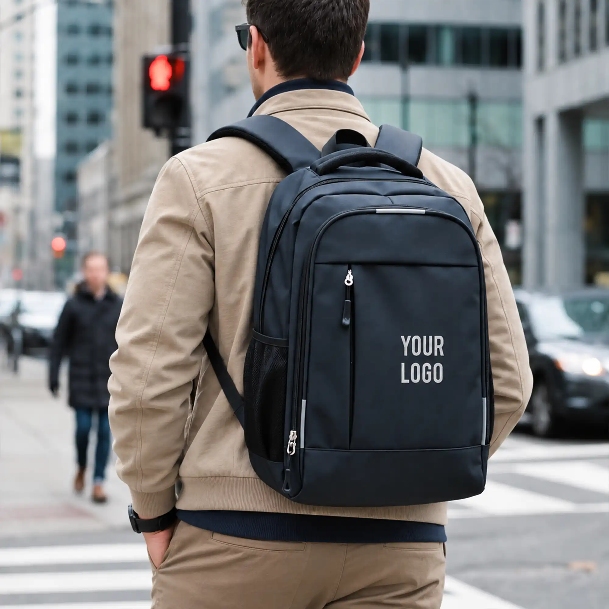 Kord Reflective Commuter Laptop Backpack Black