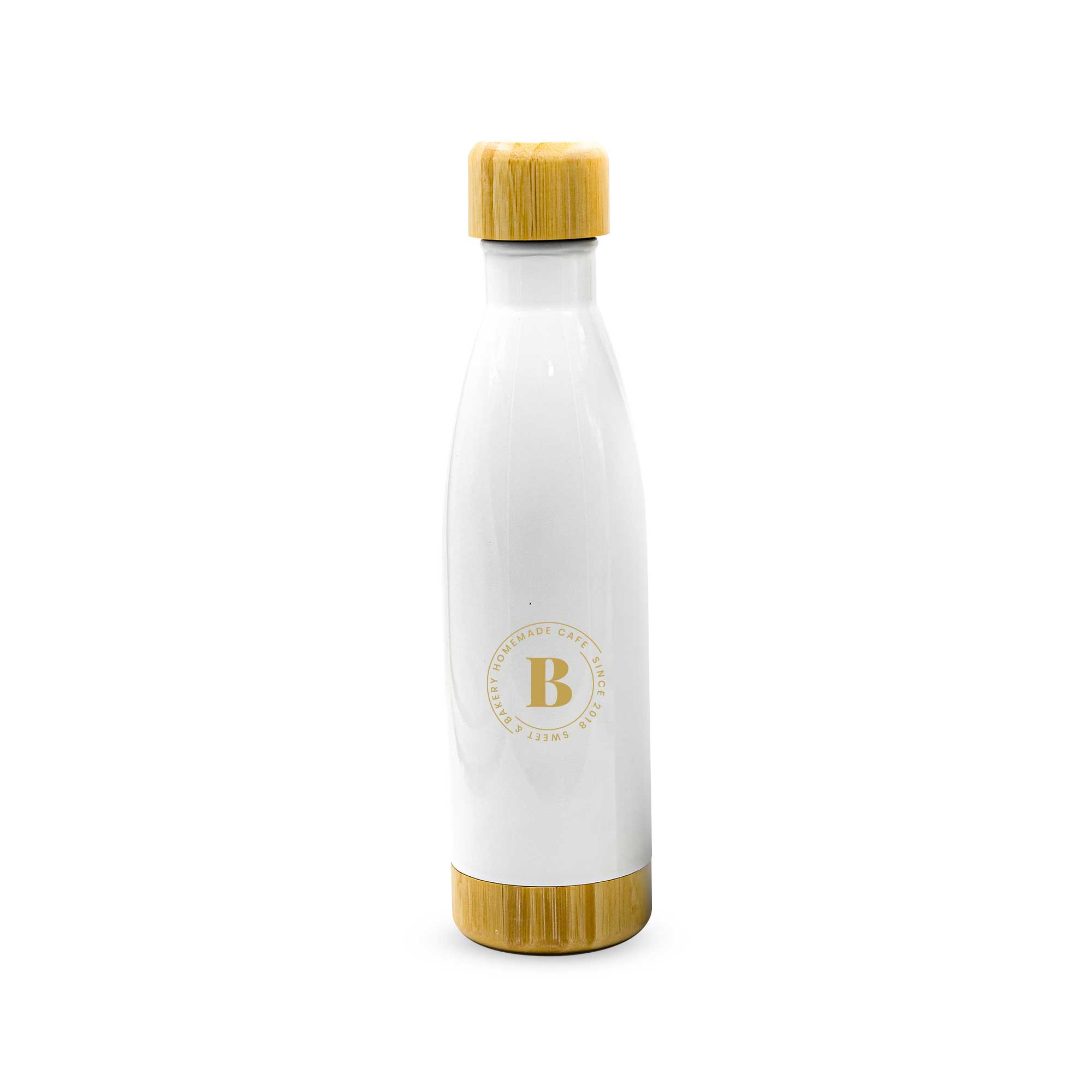 Insulated Bottle With Bamboo Lid And Base WT
