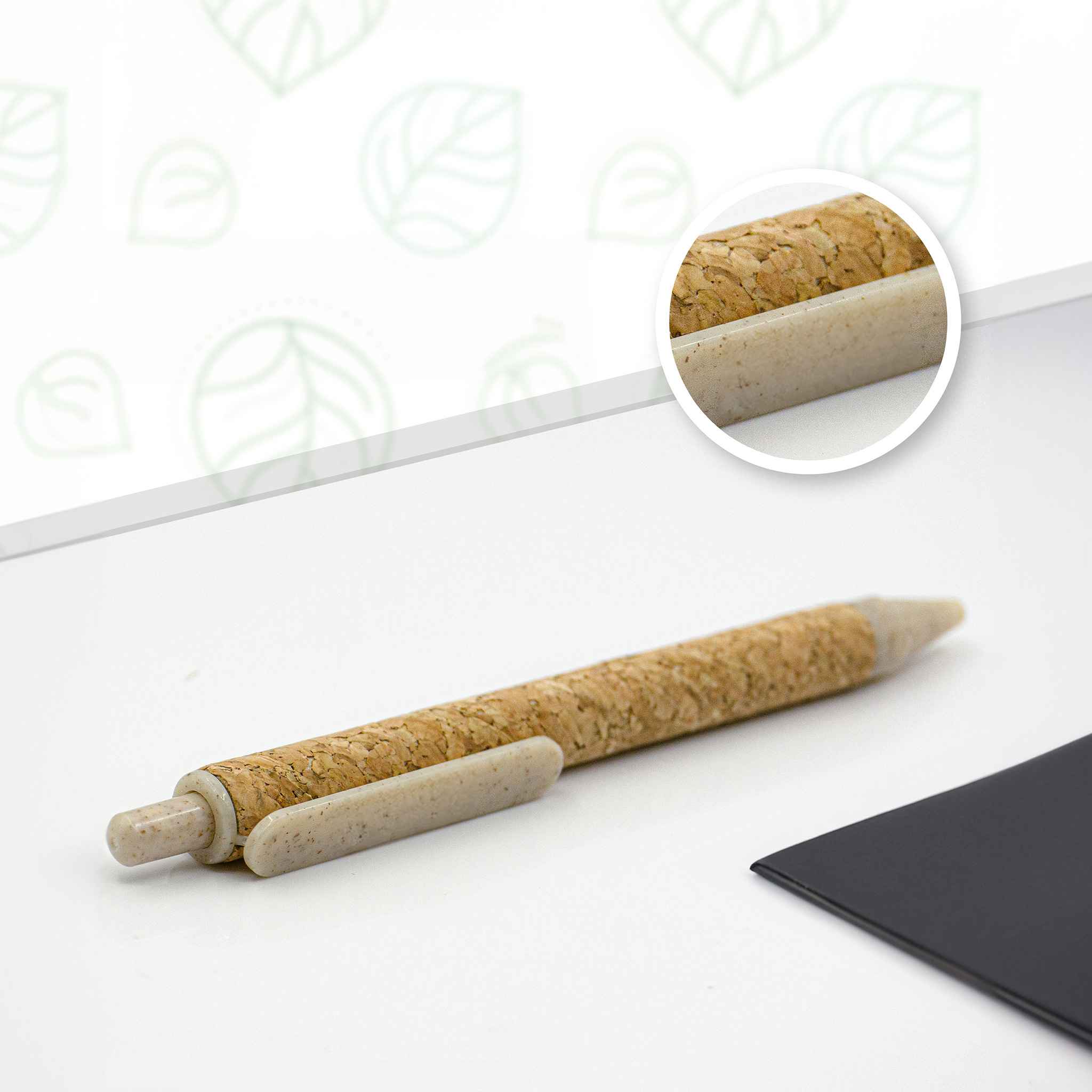 Eco-Friendly Cork Cover Notebook & Wheat Straw Pen | Sustainable ...