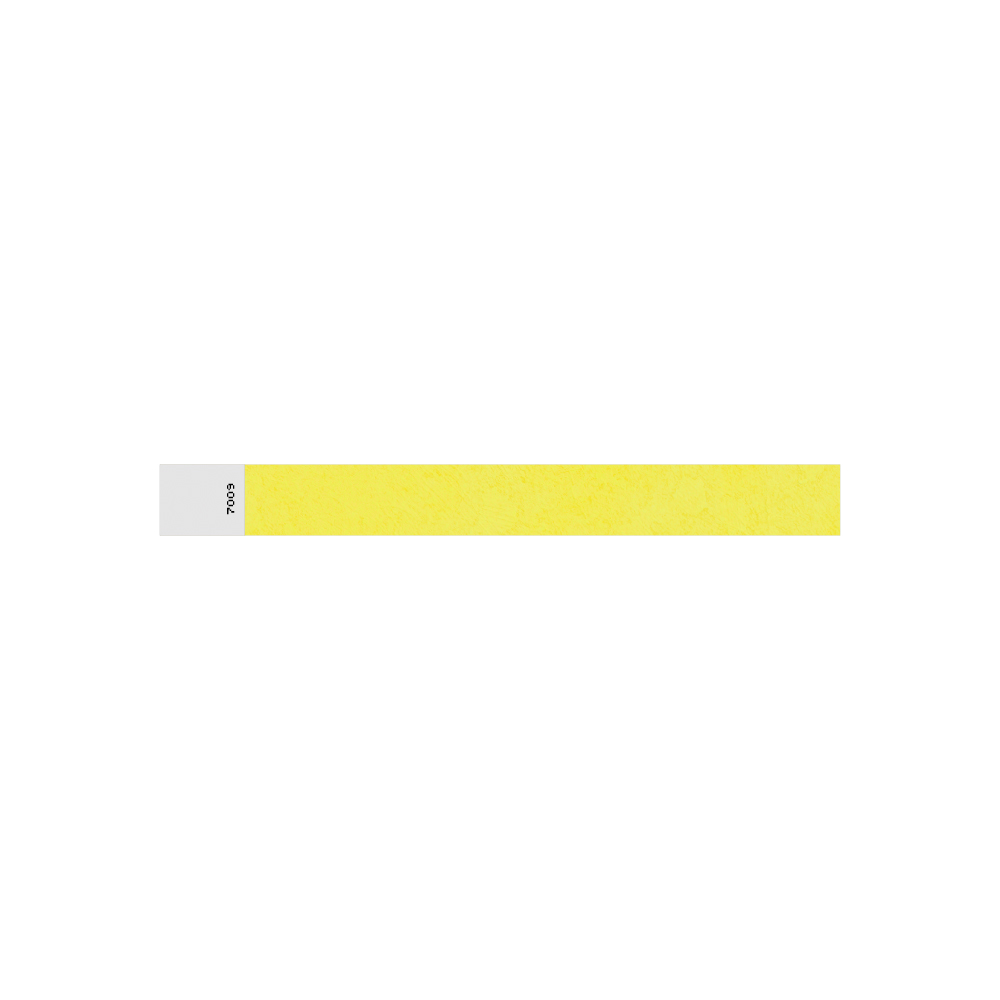 Tyvek Wrist Band Yellow