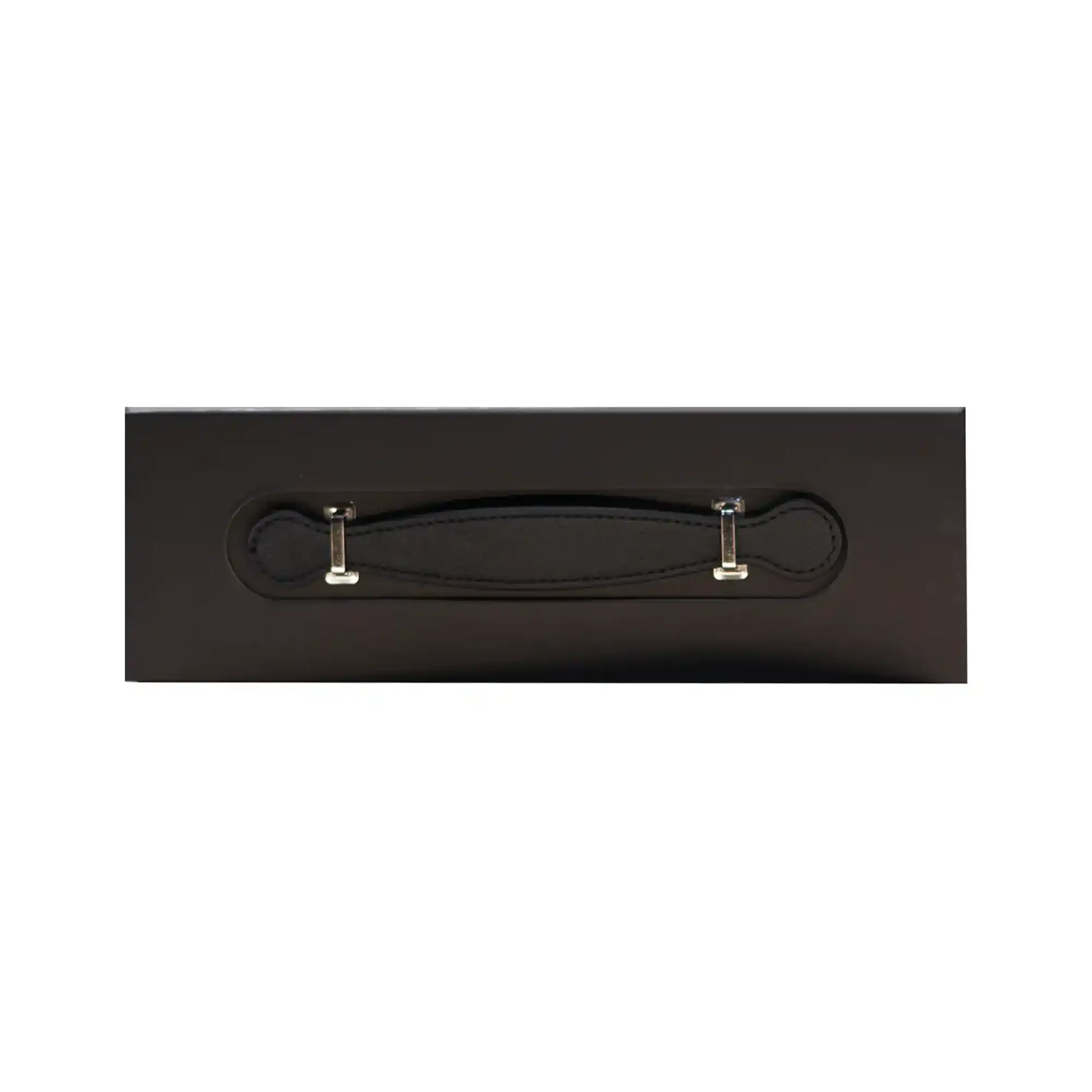 Luxury Gift Box with PU Leather Handle Black Large