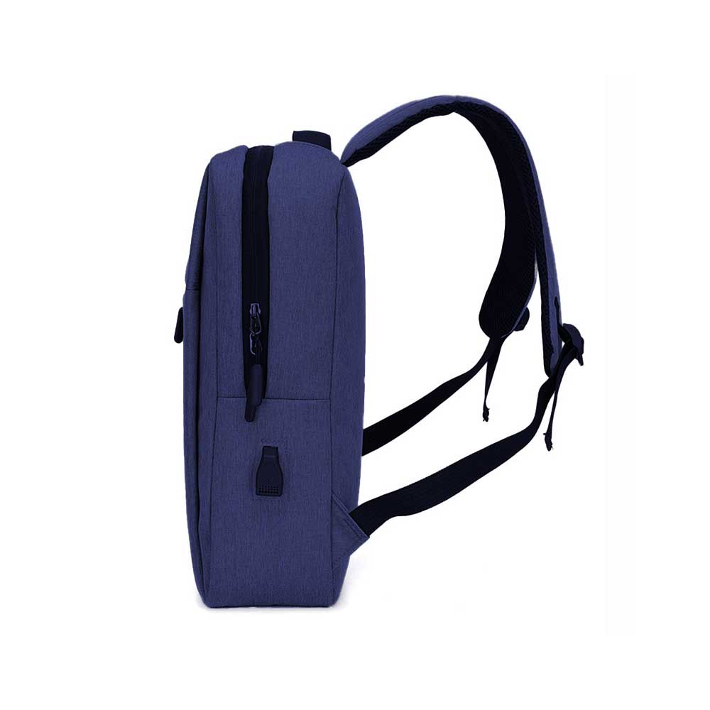 Backpack with USB Charging Point Blue