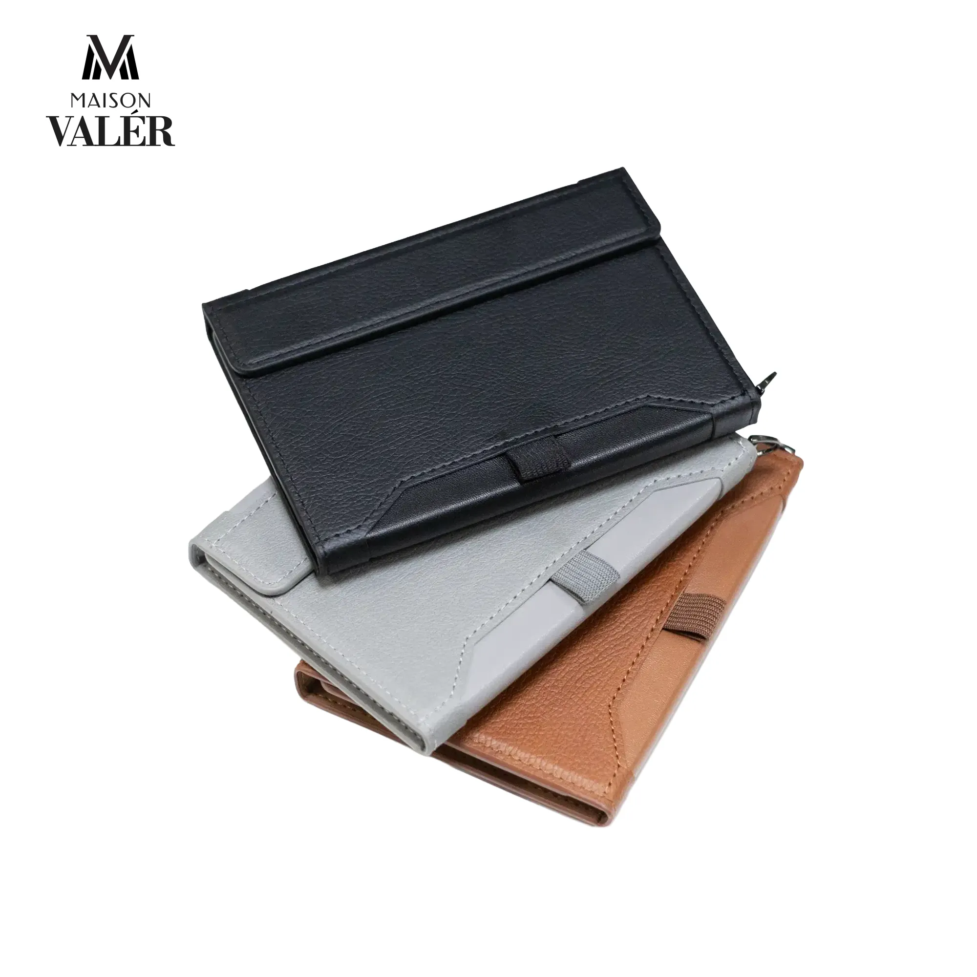 Leather passport holder travel wallet pen slot card slots custom branding Dubai GCC