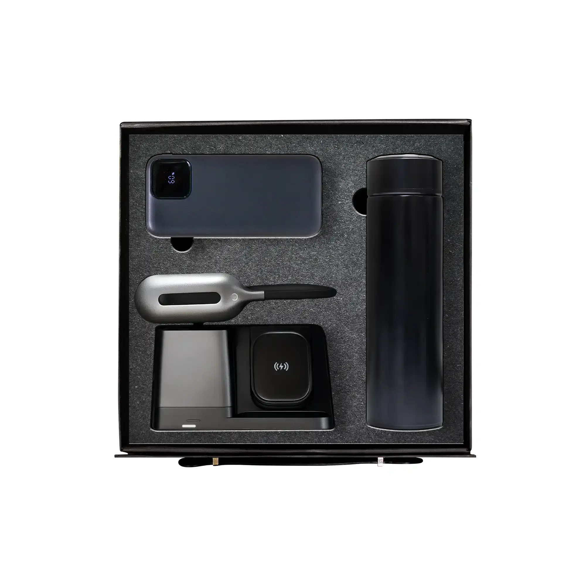 TechLux Pro 3-in-1 wireless charger power bank bottle corporate gift UAE