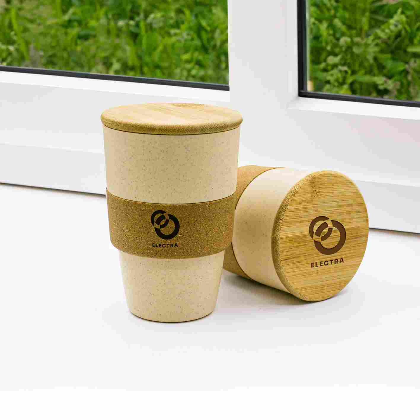 Wheat Straw and Cork Coffee Mug