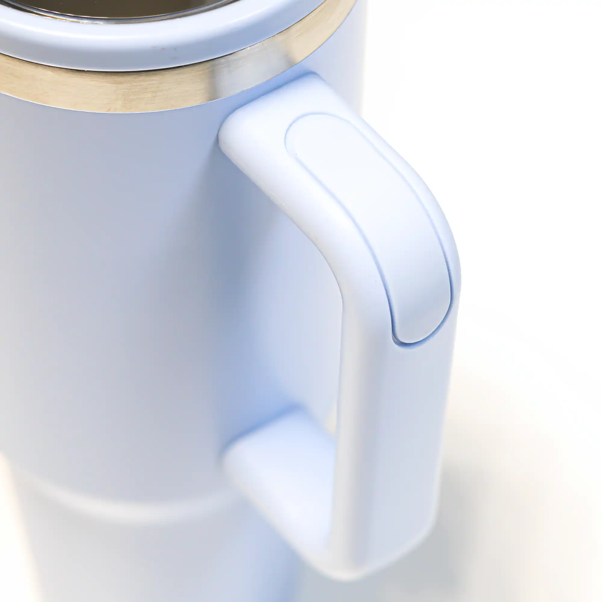 Double Walled Tumbler With Handle And Flip Straw