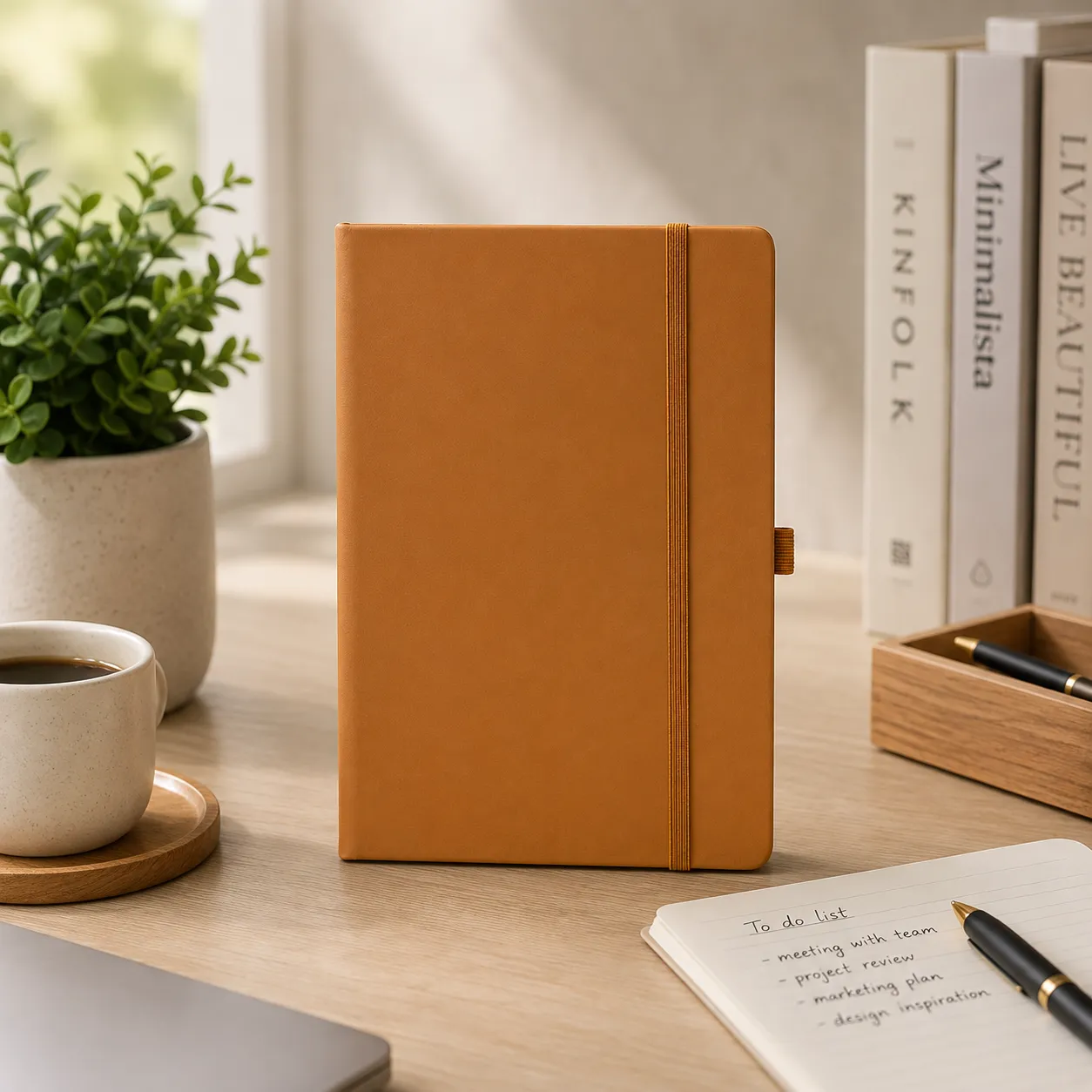 PU Notebook Brown