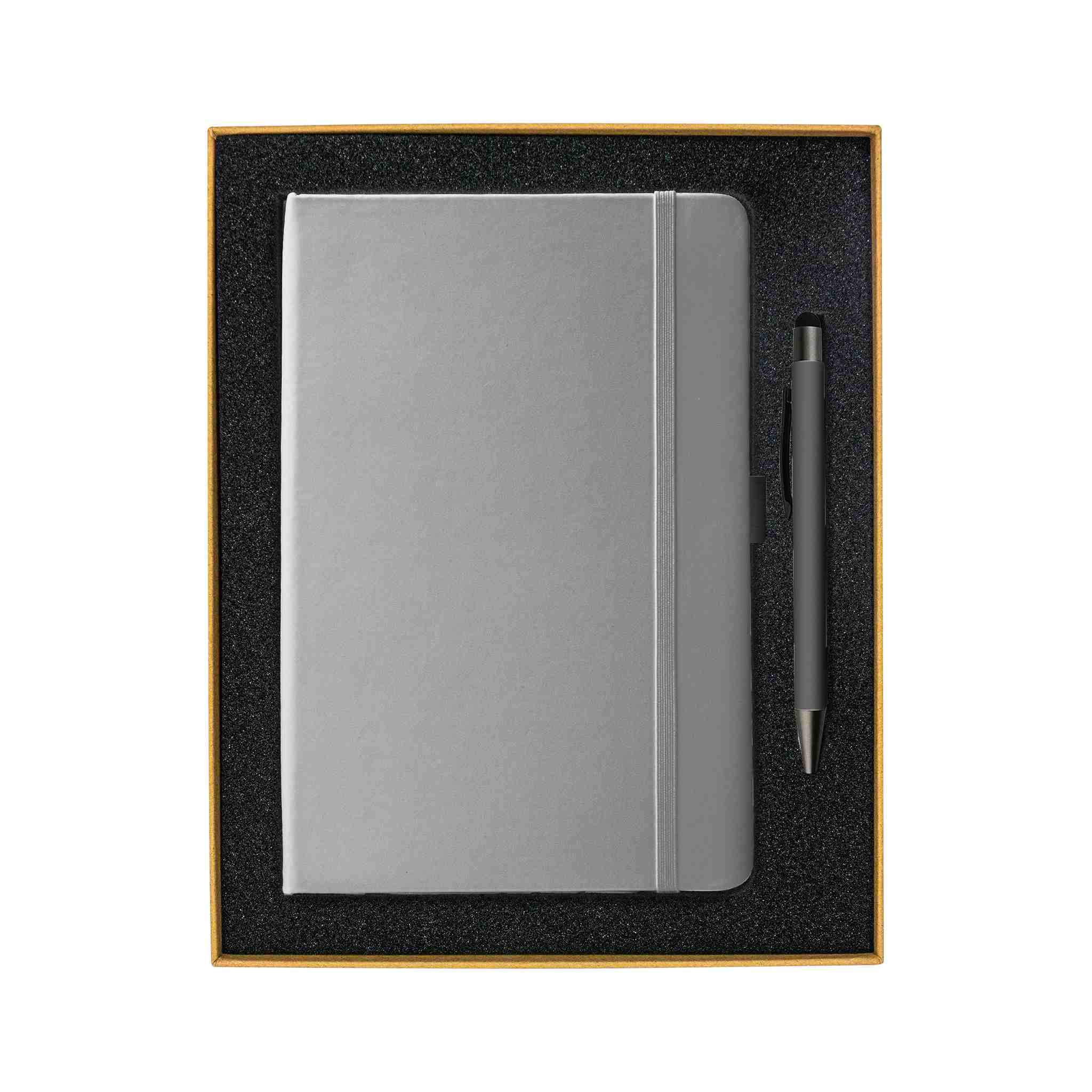 Giftset with Gray Notebook and pen
