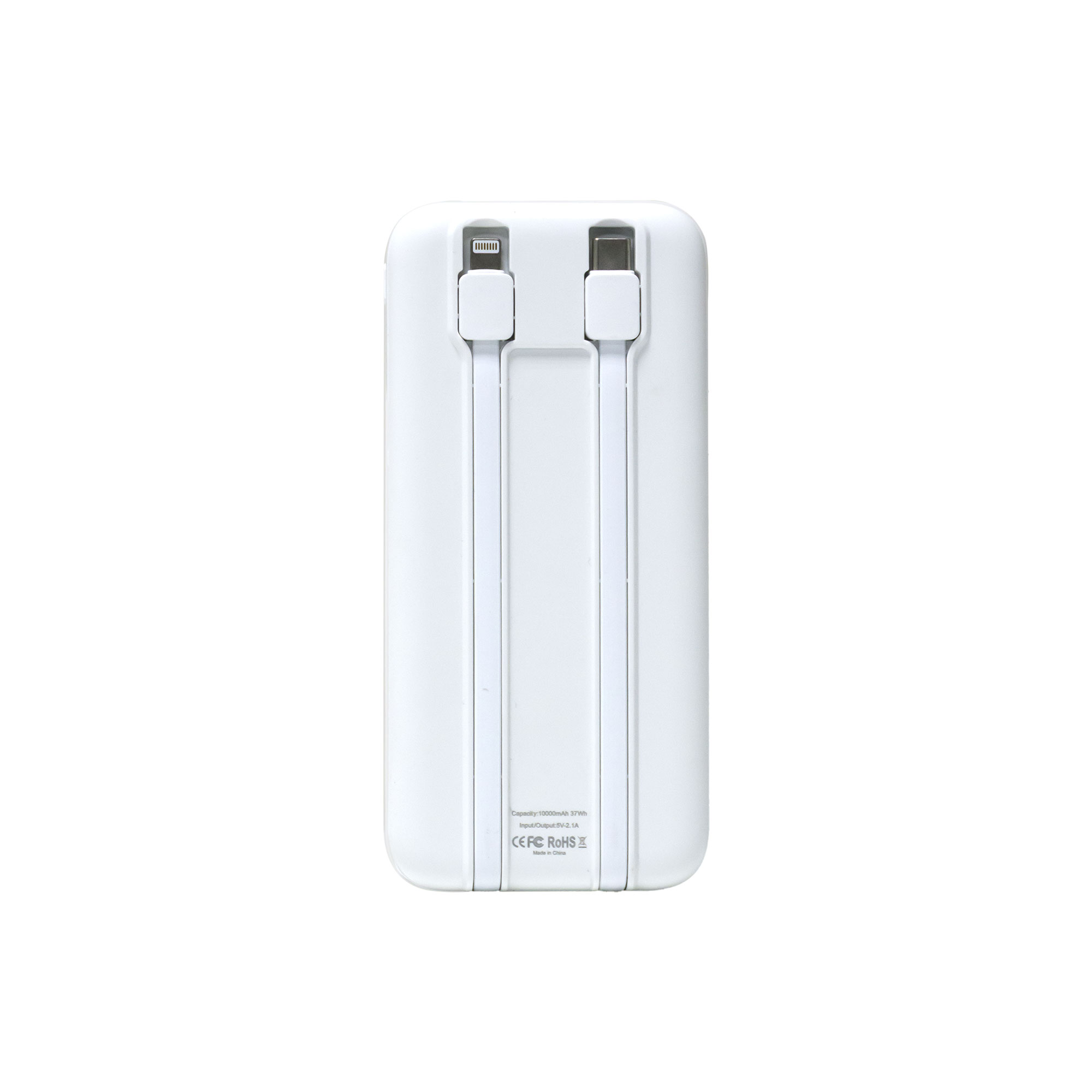 10000mAh Dual Cable Power Bank with Digital Display