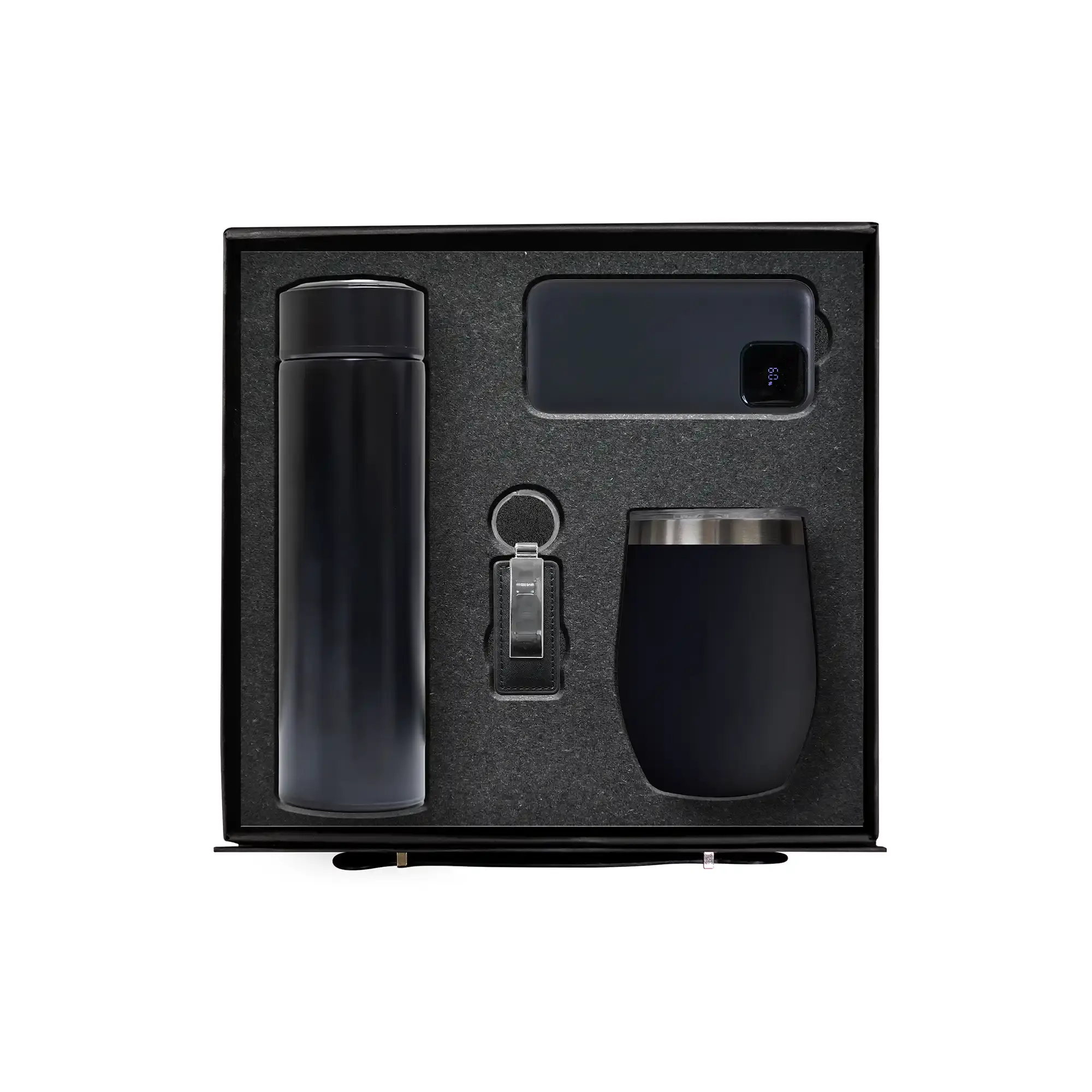 Blackcore Elite 4-piece black corporate gift set power bank mug bottle UAE